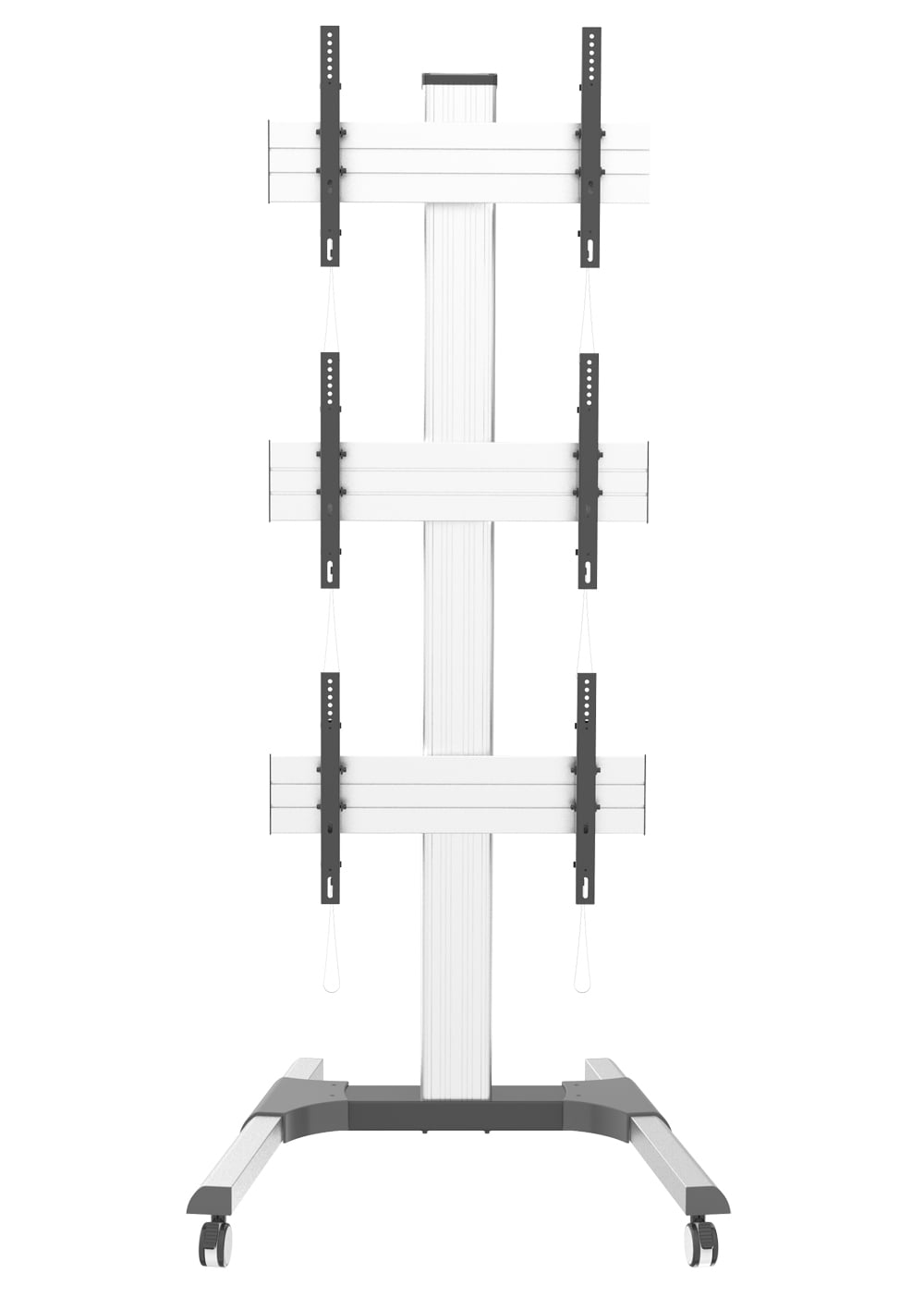 Supporto a Pavimento per 3 TV LCD/LED 32-55'' per Video Wall - Miniatura 7