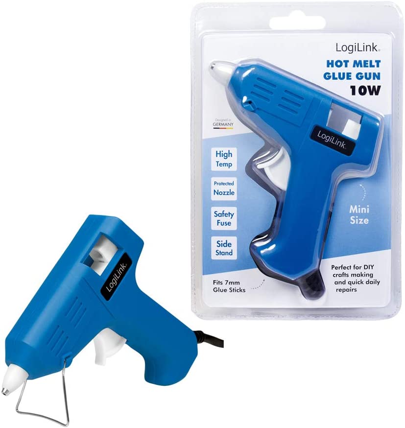 Mini pistola per Colla a Caldo, 10W, blu - Miniatura 8