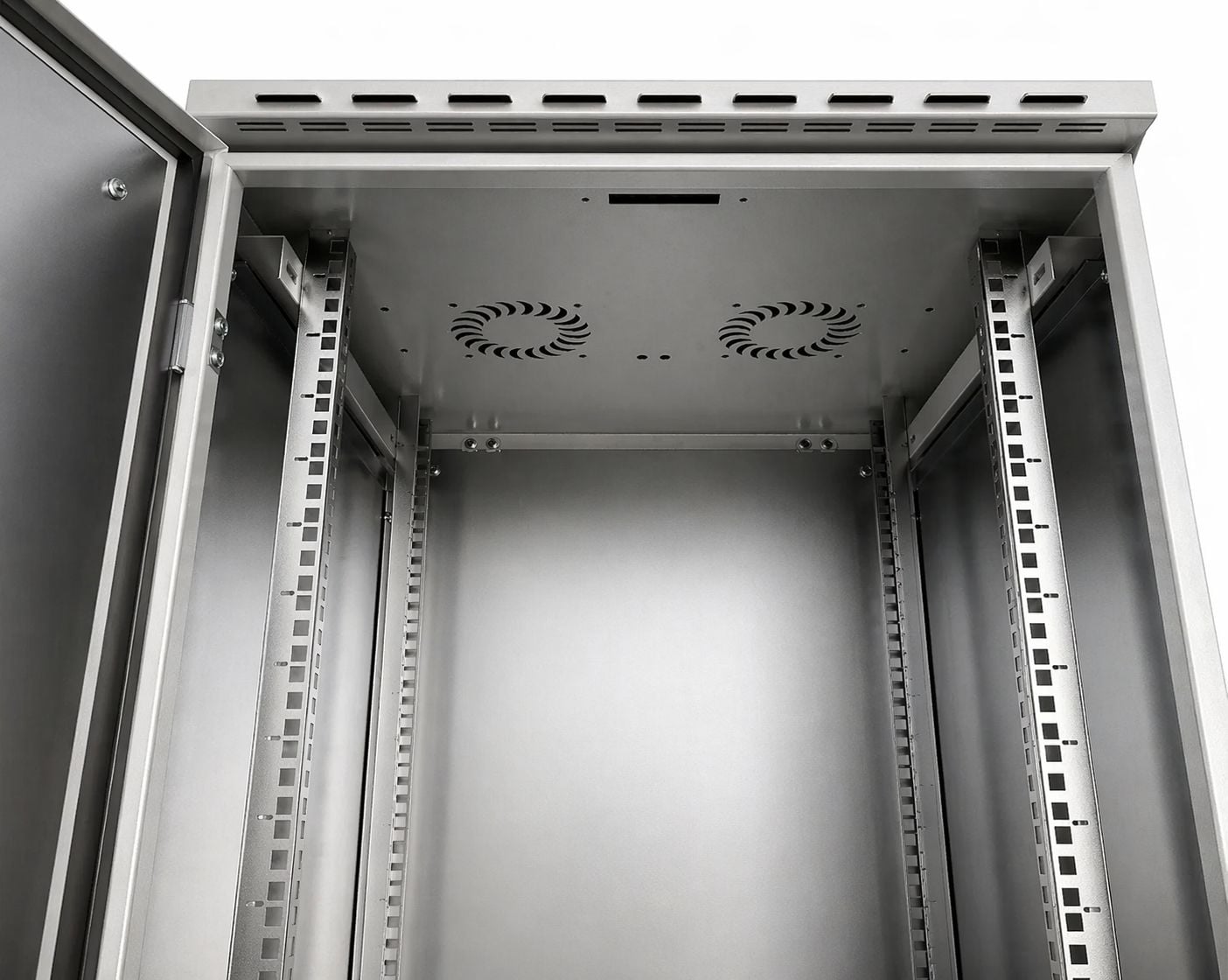 Armadio Rack 19'' Fissaggio a Palo 12U IP66 Porta Cieca Prof. 400 mm Grigio - Miniatura 8