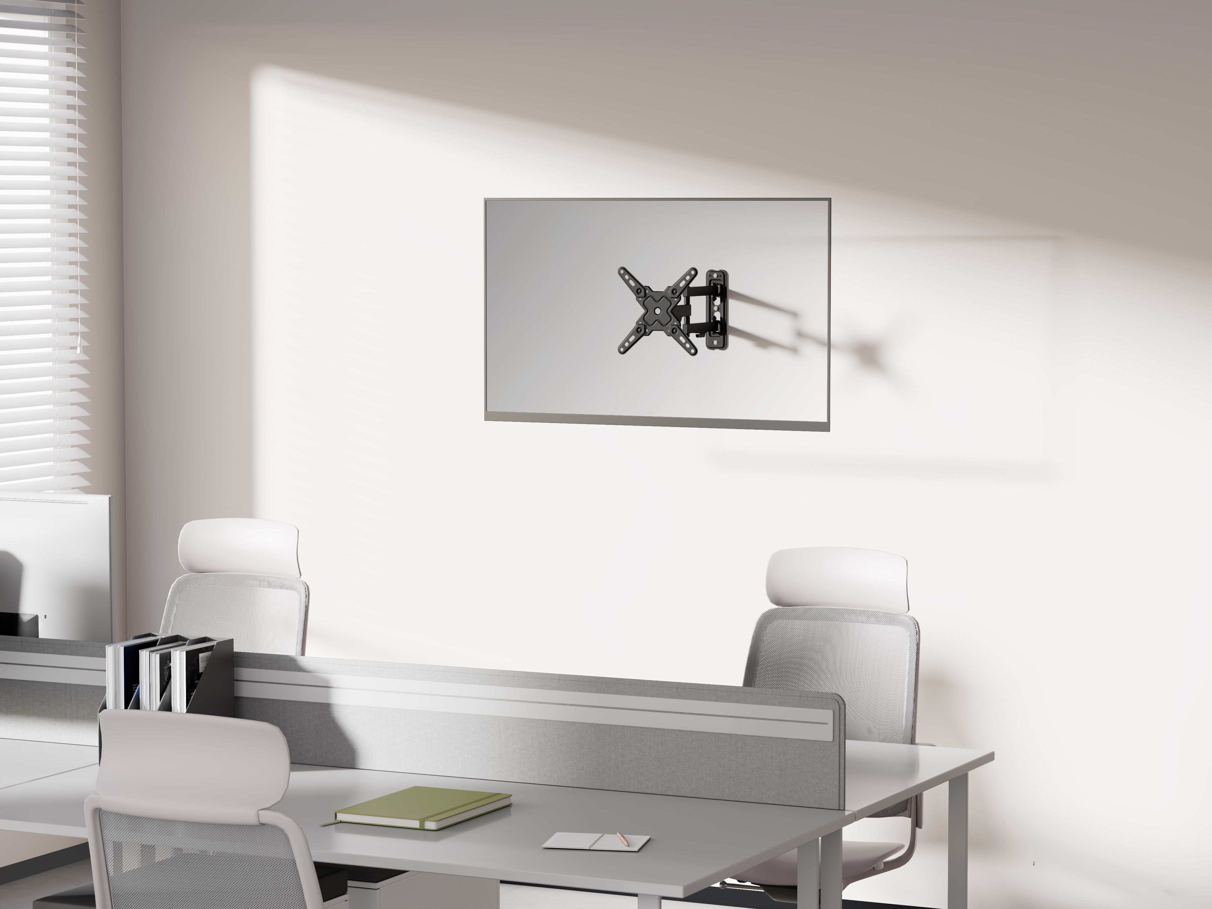 Supporto a Muro Universale 3 Snodi per TV LED-LCD 13-43'' Nero - Miniatura 8