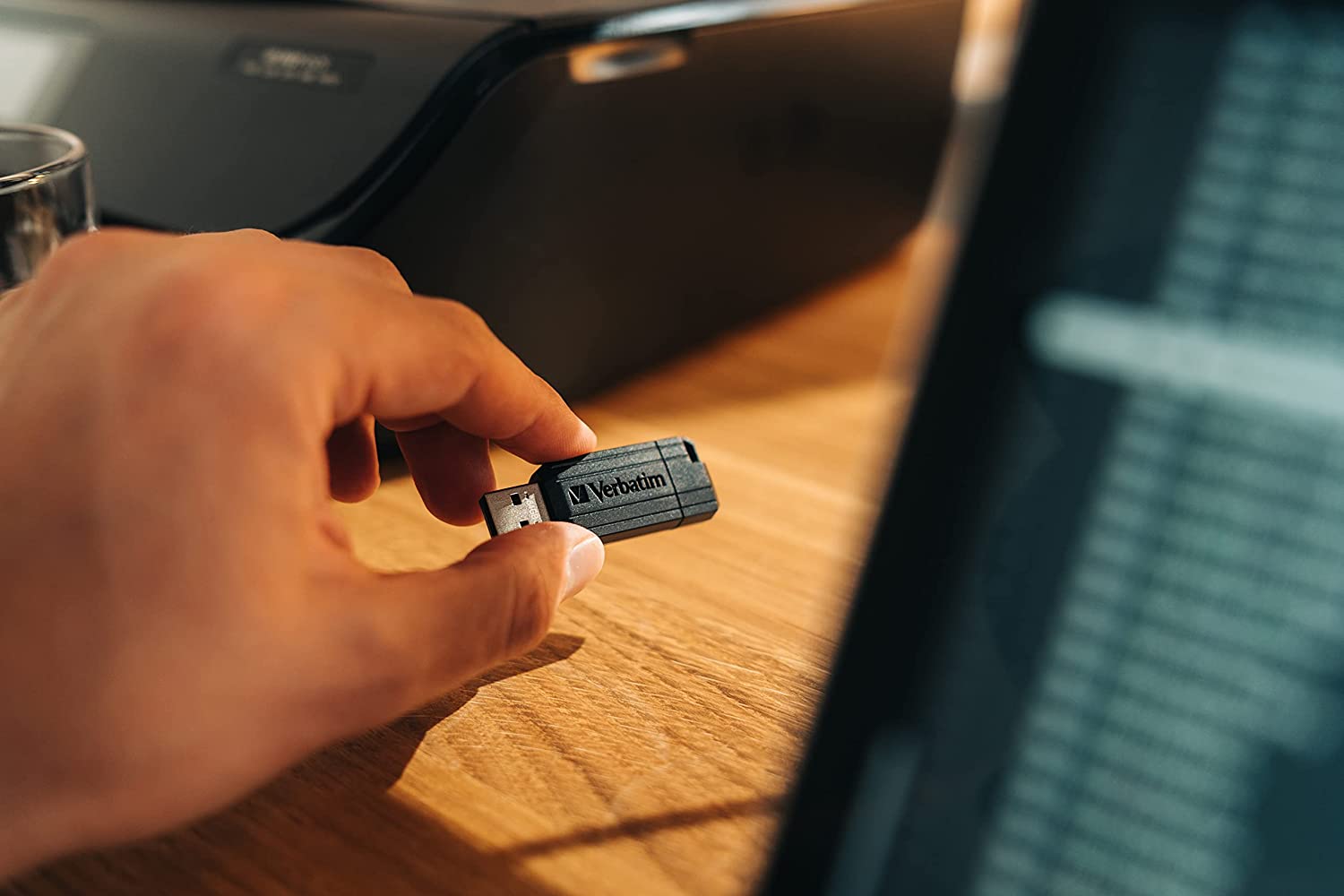 Memoria USB 2.0 PinStripe da 128Gb Colore Nero - Miniatura 8