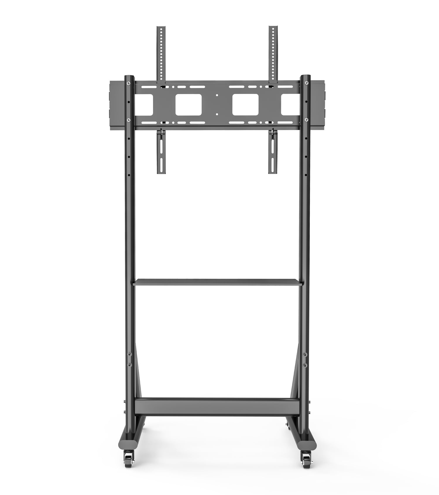 Supporto da Pavimento TV LCD/LED 55-100'' Altezza Regolabile con Mensola - Miniatura 8
