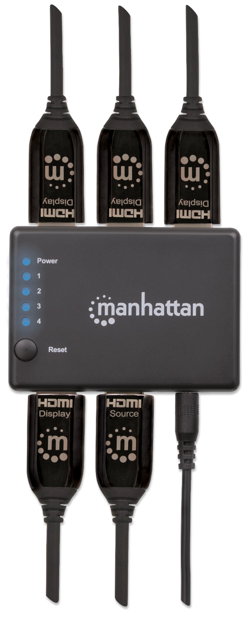 Splitter HDMI 4K UHD 3D con LED 4 vie - Miniatura 8