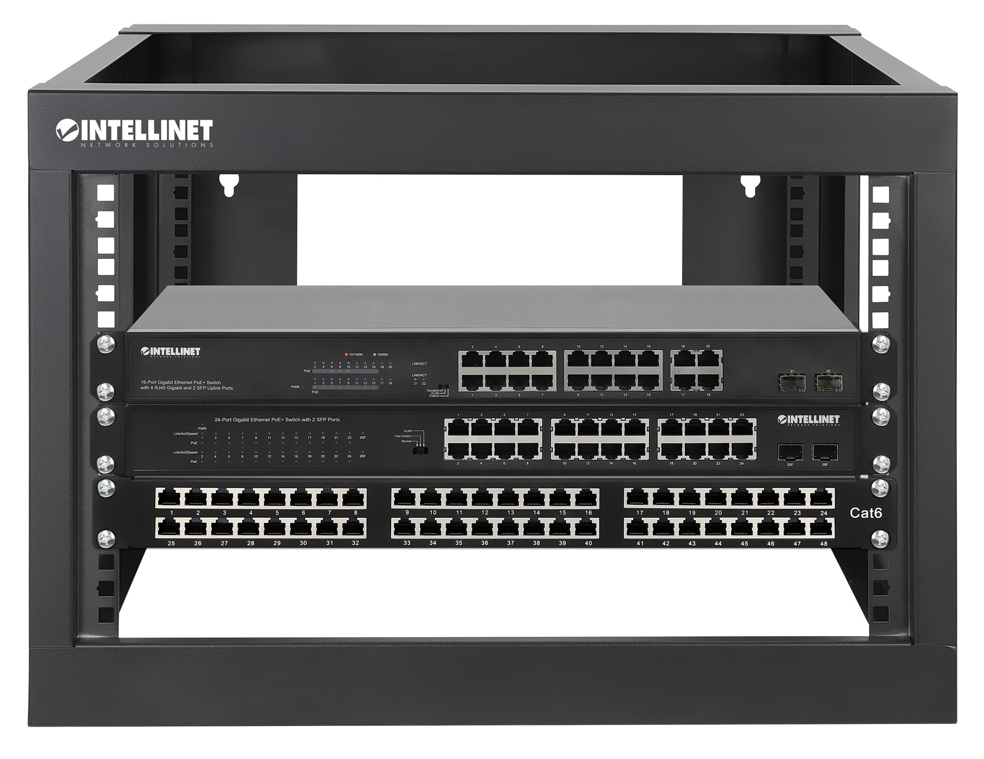 Armadio a Muro 19'' Open Frame 4 Montanti 6U - Miniatura 8