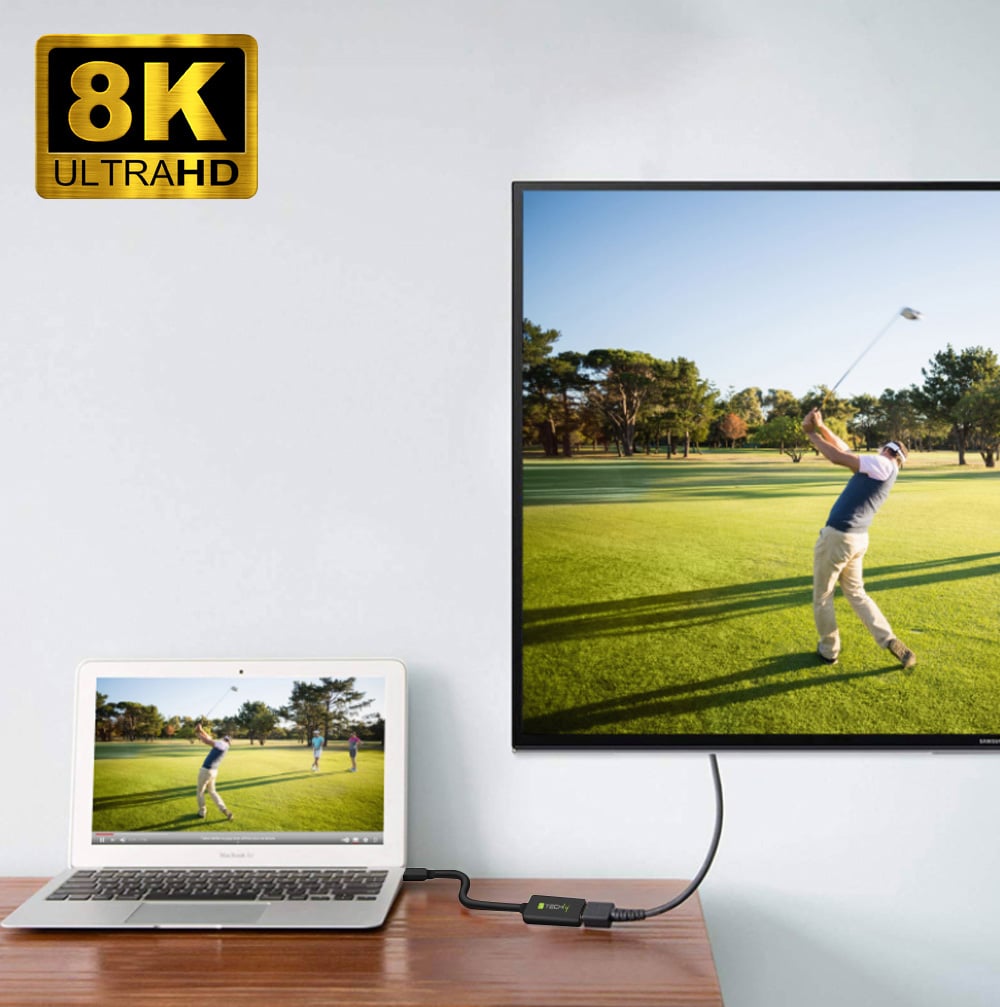 Adattatore Mini DisplayPort (Thunderbolt) 1.4 / HDMI 8K Attivo nero - Miniatura 8