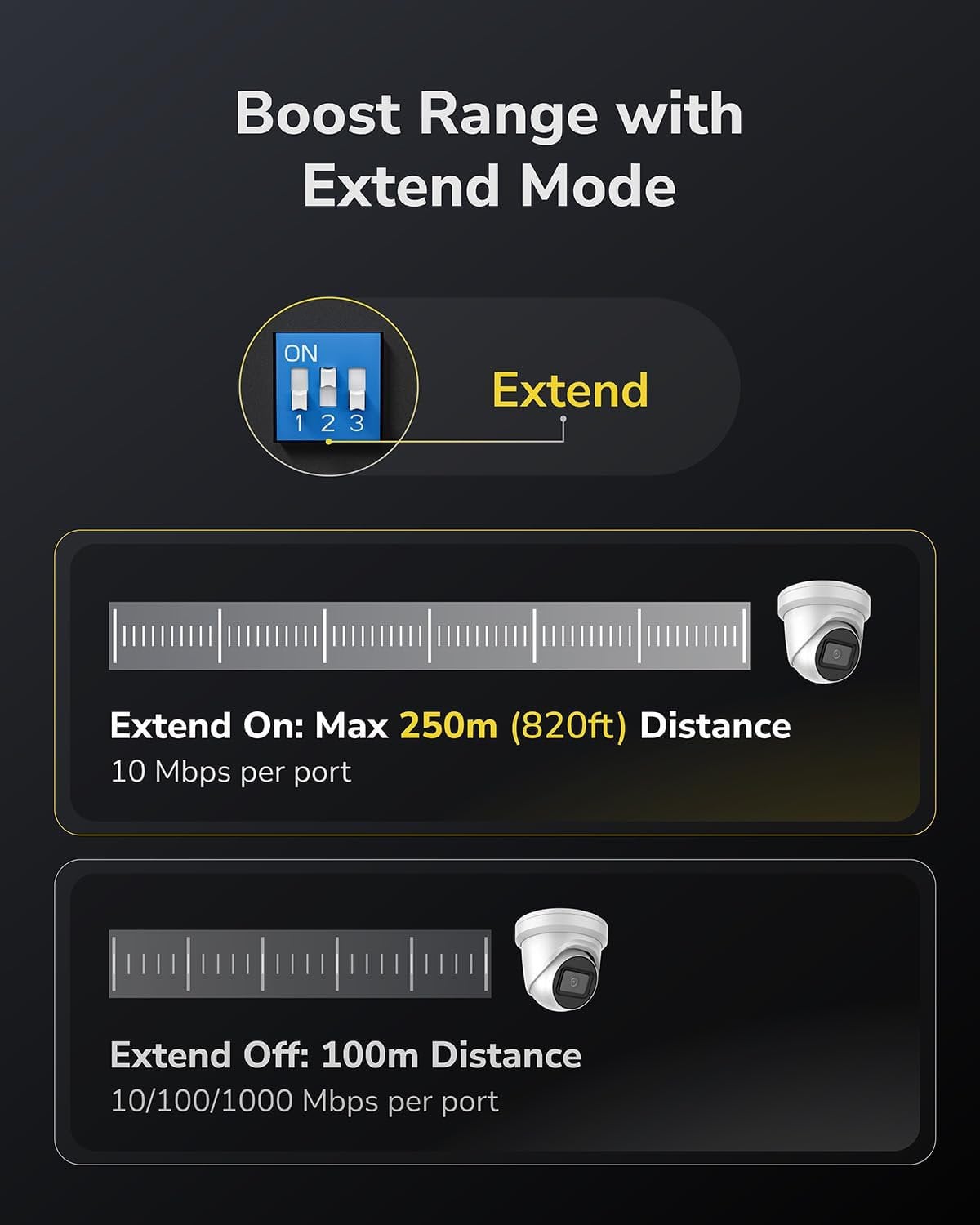 Switch Gigabit PoE+ 8 Porte con 2 Uplink GbE, GS1010P Nero - Miniatura 8