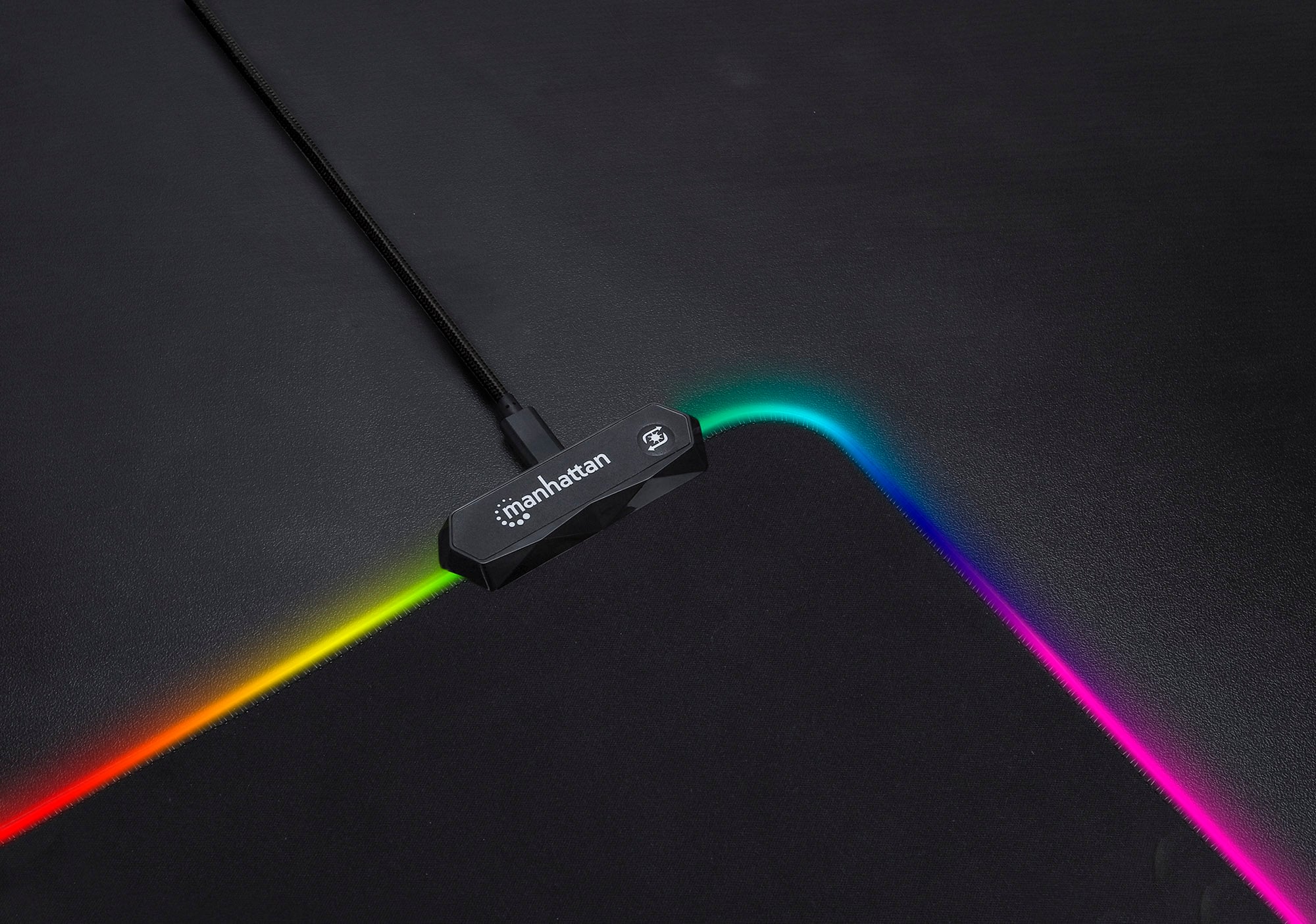 Tappetino Mouse Gaming XXL Illuminazione LED Effetti Luce RGB - Miniatura 8