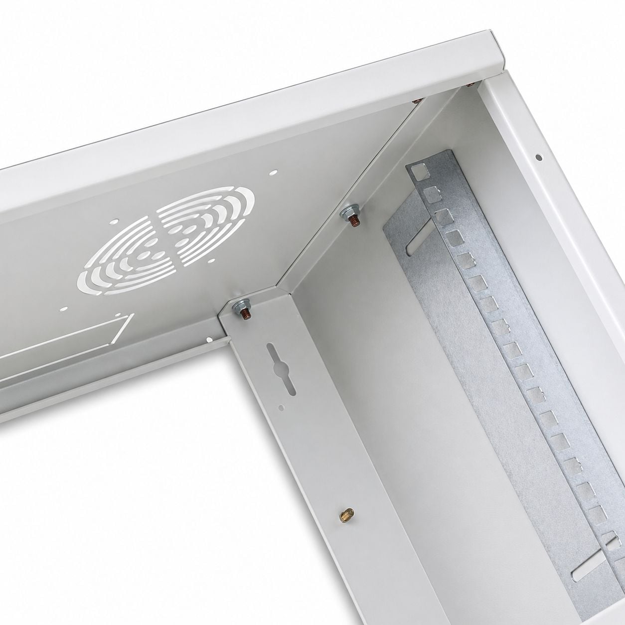 Armadio Rack 19'' a muro 6 unità prof. 320 Grigio Assemblato - Miniatura 8