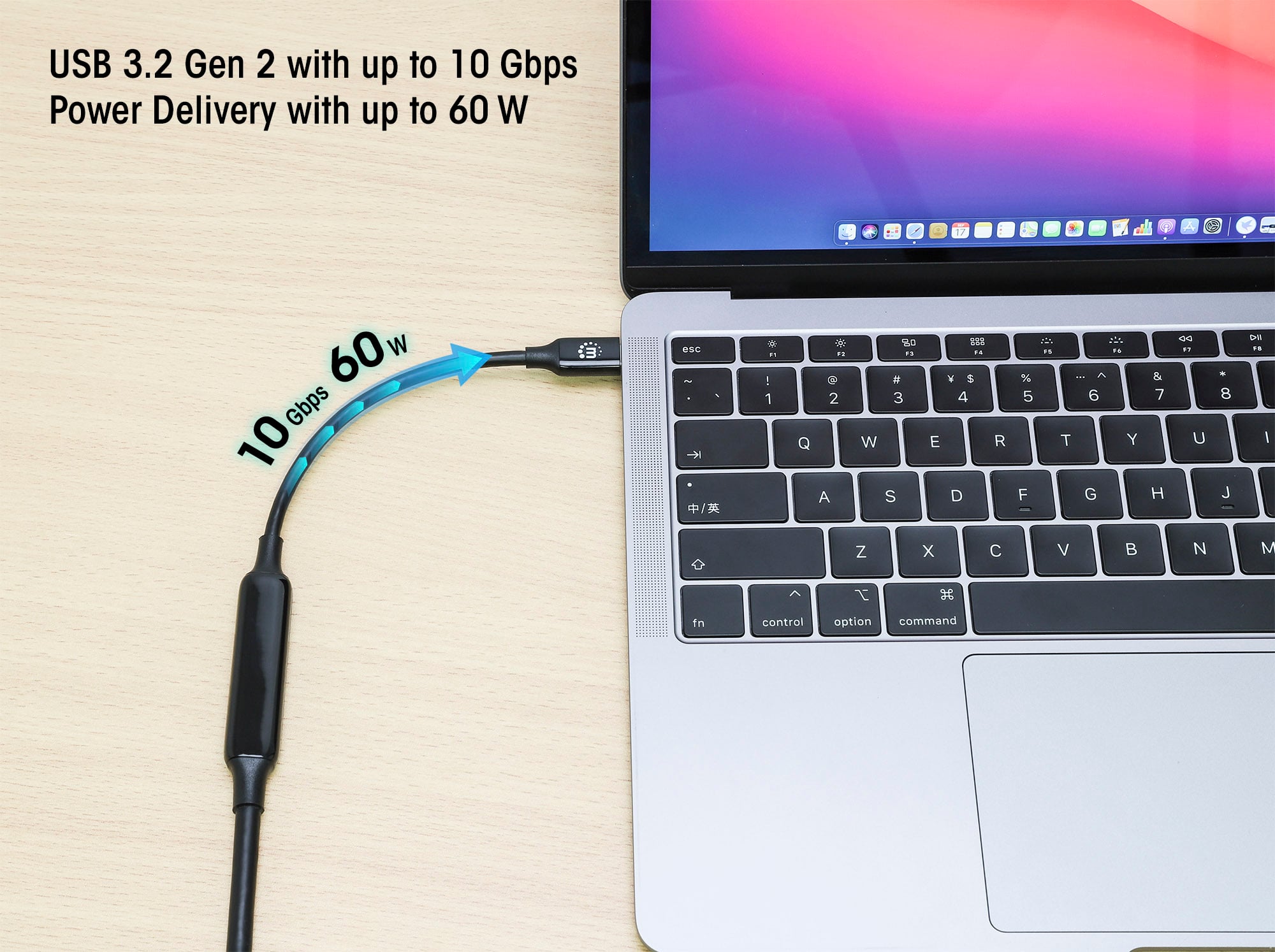 Cavo USB-C™ Maschio/Maschio USB 3.2 Gen2 SuperSpeed 5m Nero - Miniatura 8