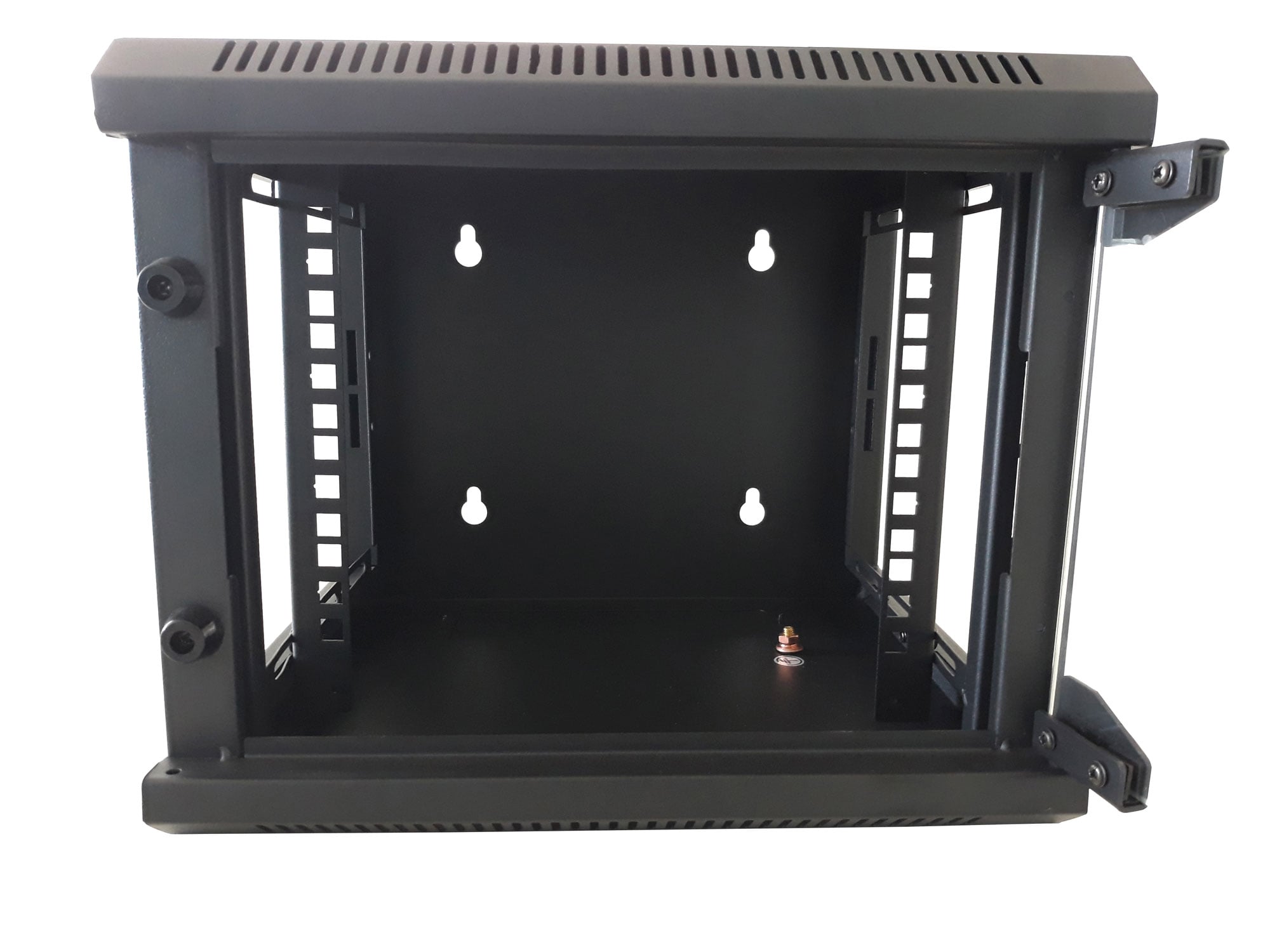 Armadio Rack 10'' a Muro 4 Unità Pannelli Asportabili Nero - Miniatura 8