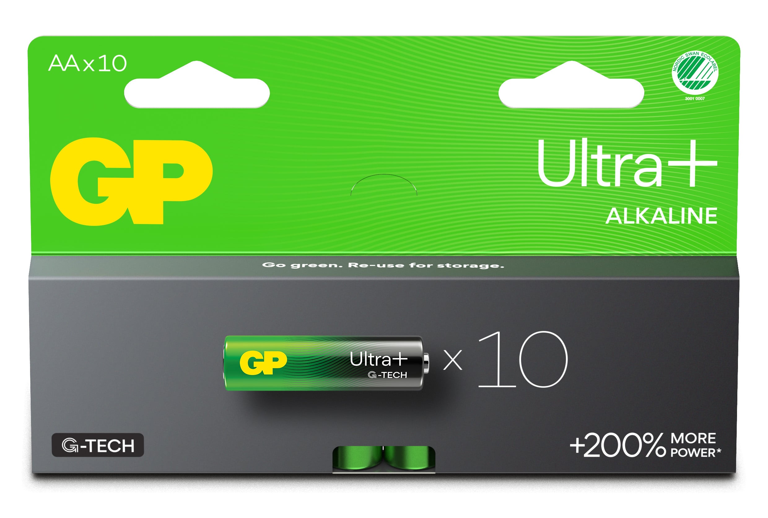 Confezione 10 Batterie GP Ultra Plus Alcaline Stilo AA 15AUP/LR6 - Immagine 1