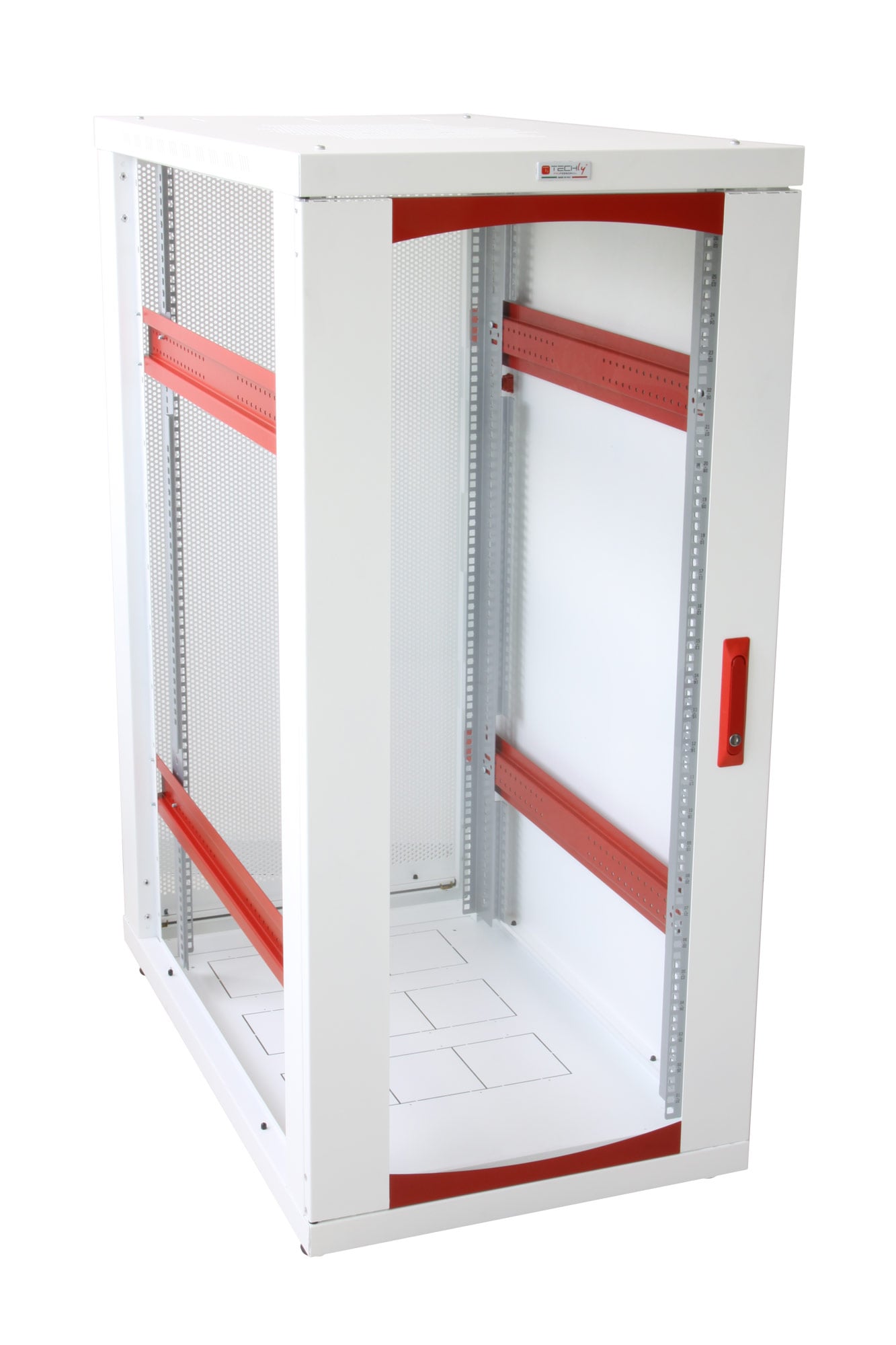 Armadio Server Rack 19'' 600x1000 42 Unita' Bianco serie IdealNET - Miniatura 9
