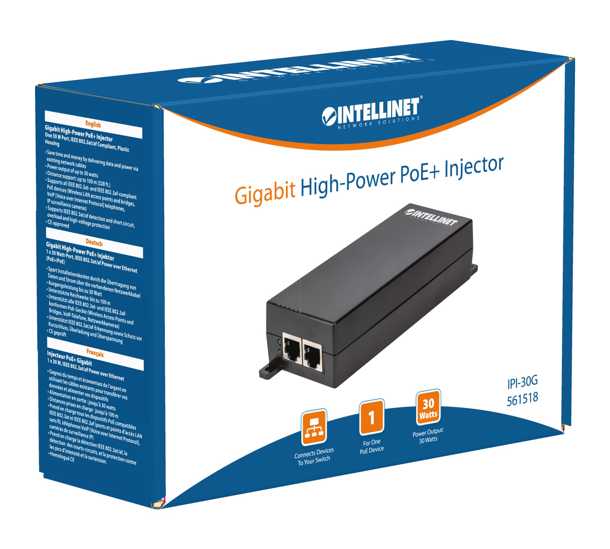 Iniettore Gigabit PoE+ High Power - Miniatura 9