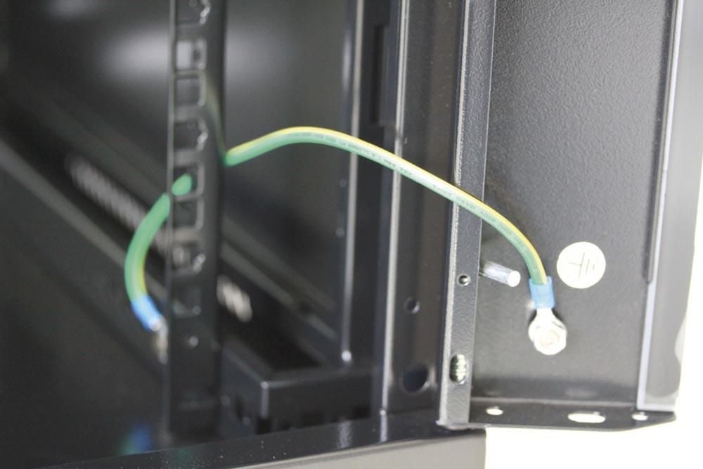 Armadio Rack 19'' a muro 6 unità sezione unica prof. 450mm Nero - Miniatura 9