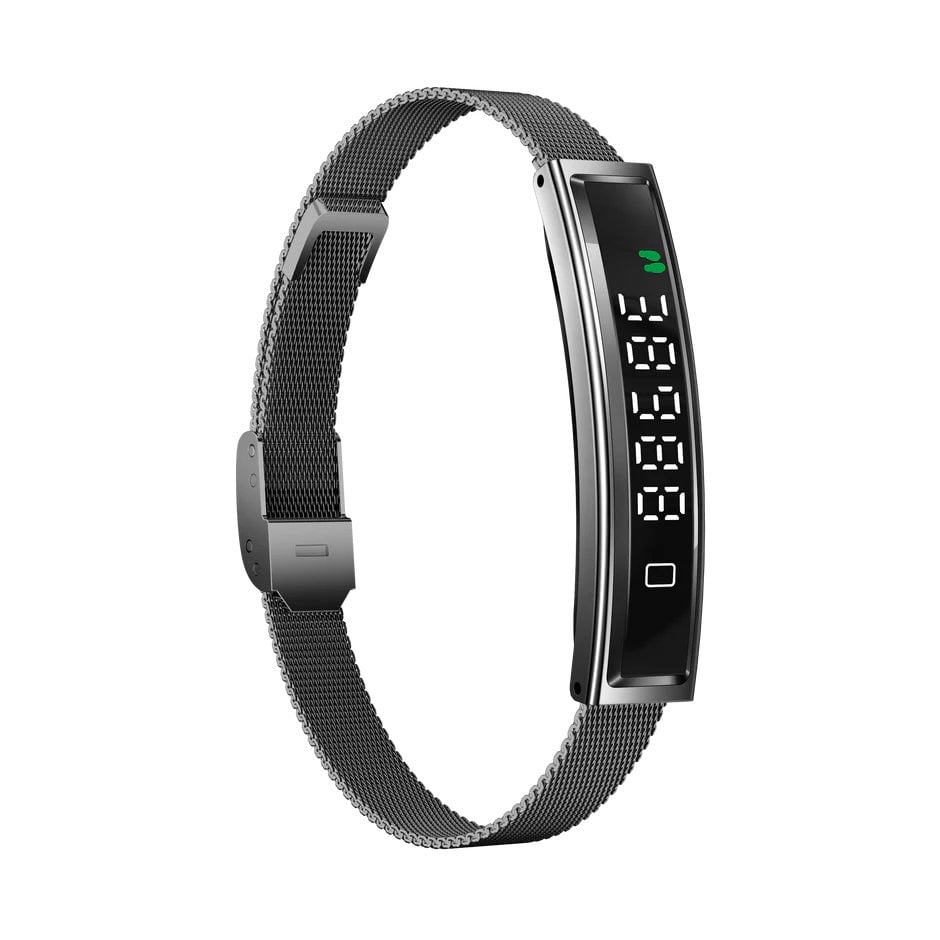 Bracciale Smart Fitness Bluetooth 5.3, Nero - Miniatura 9