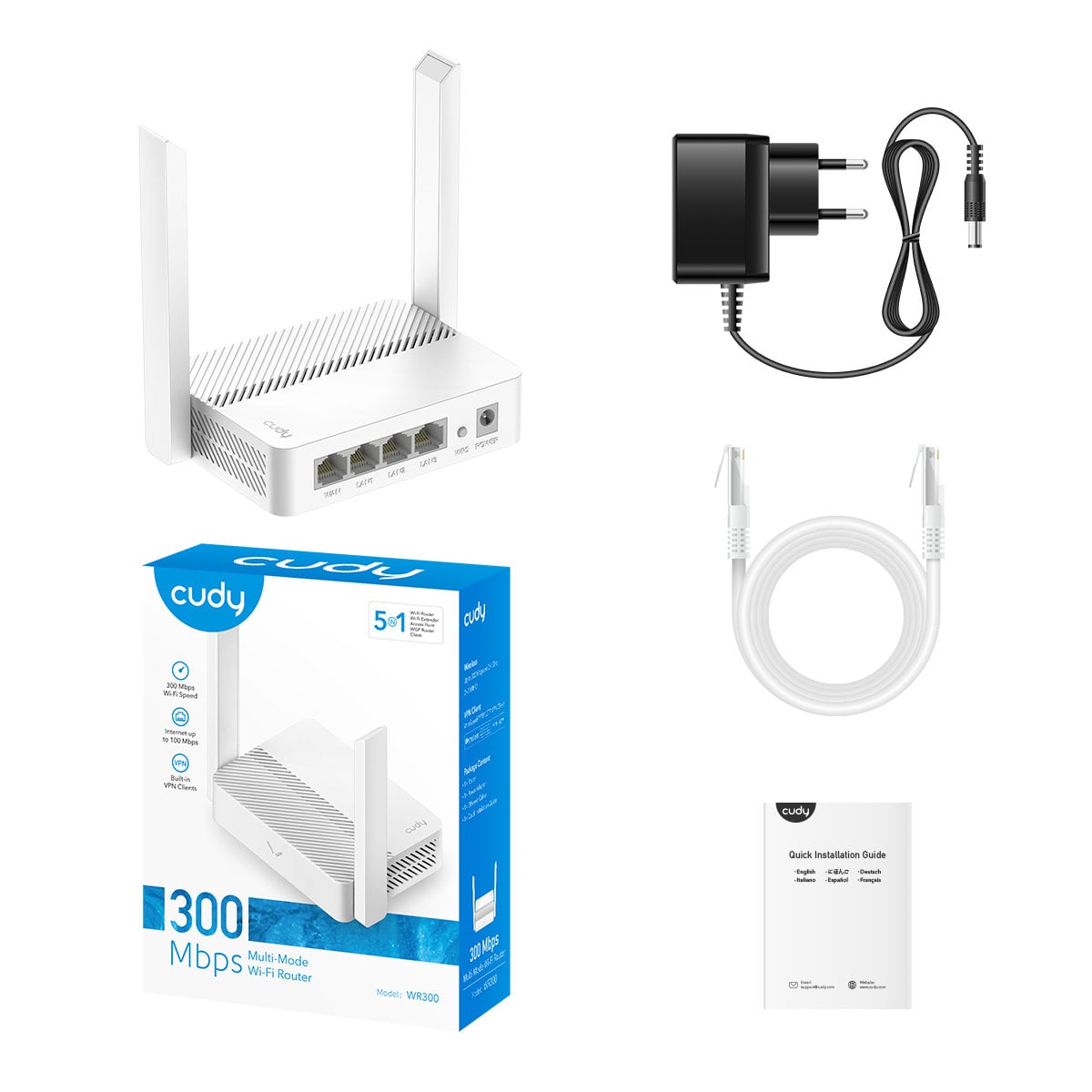 Mesh Router Wifi 300Mbps 2.4 GHz, WR300 - Miniatura 9