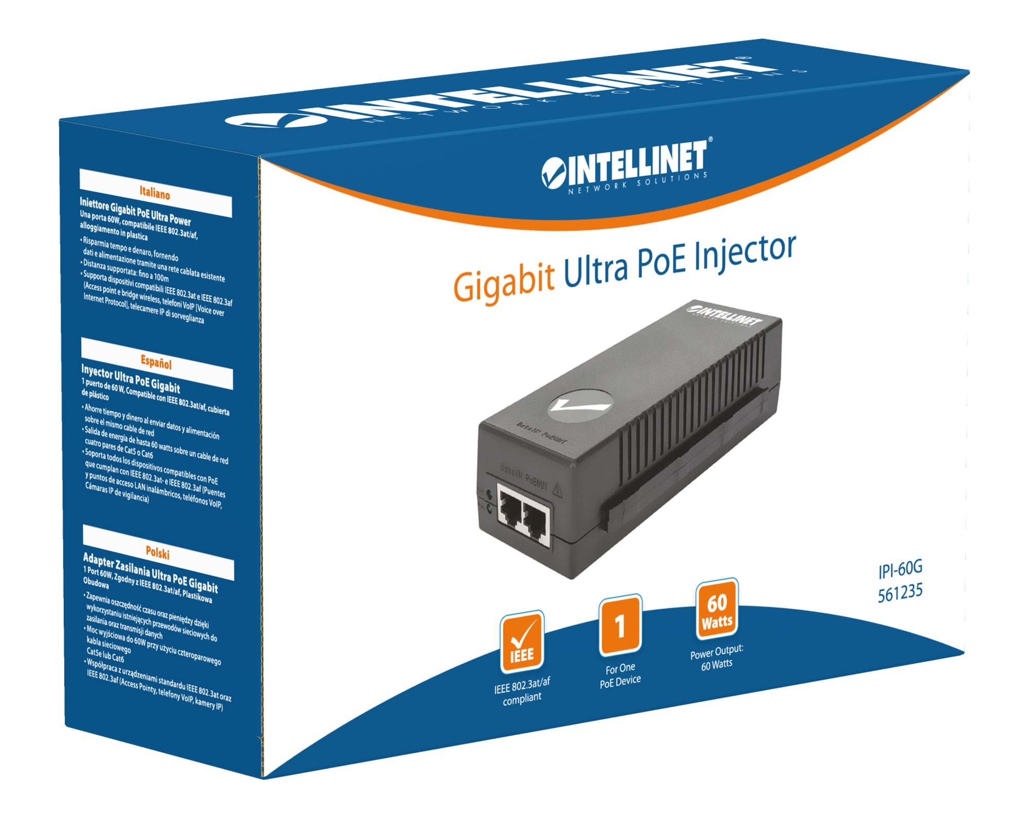Iniettore Gigabit PoE+ Ultra Power 100m - Miniatura 9