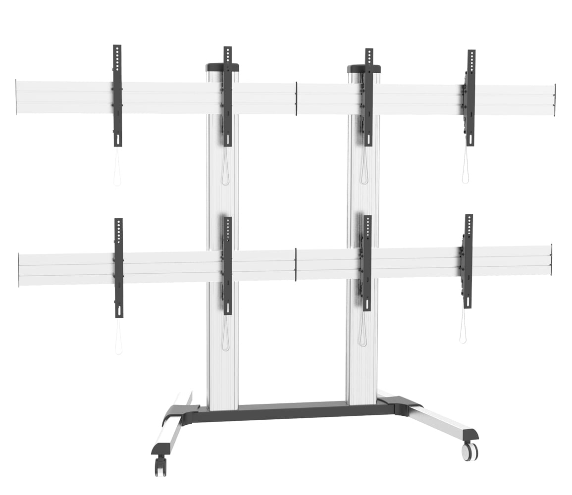 Supporto a Pavimento per 4 TV LCD/LED 32-60'' per Video Wall - Miniatura 9