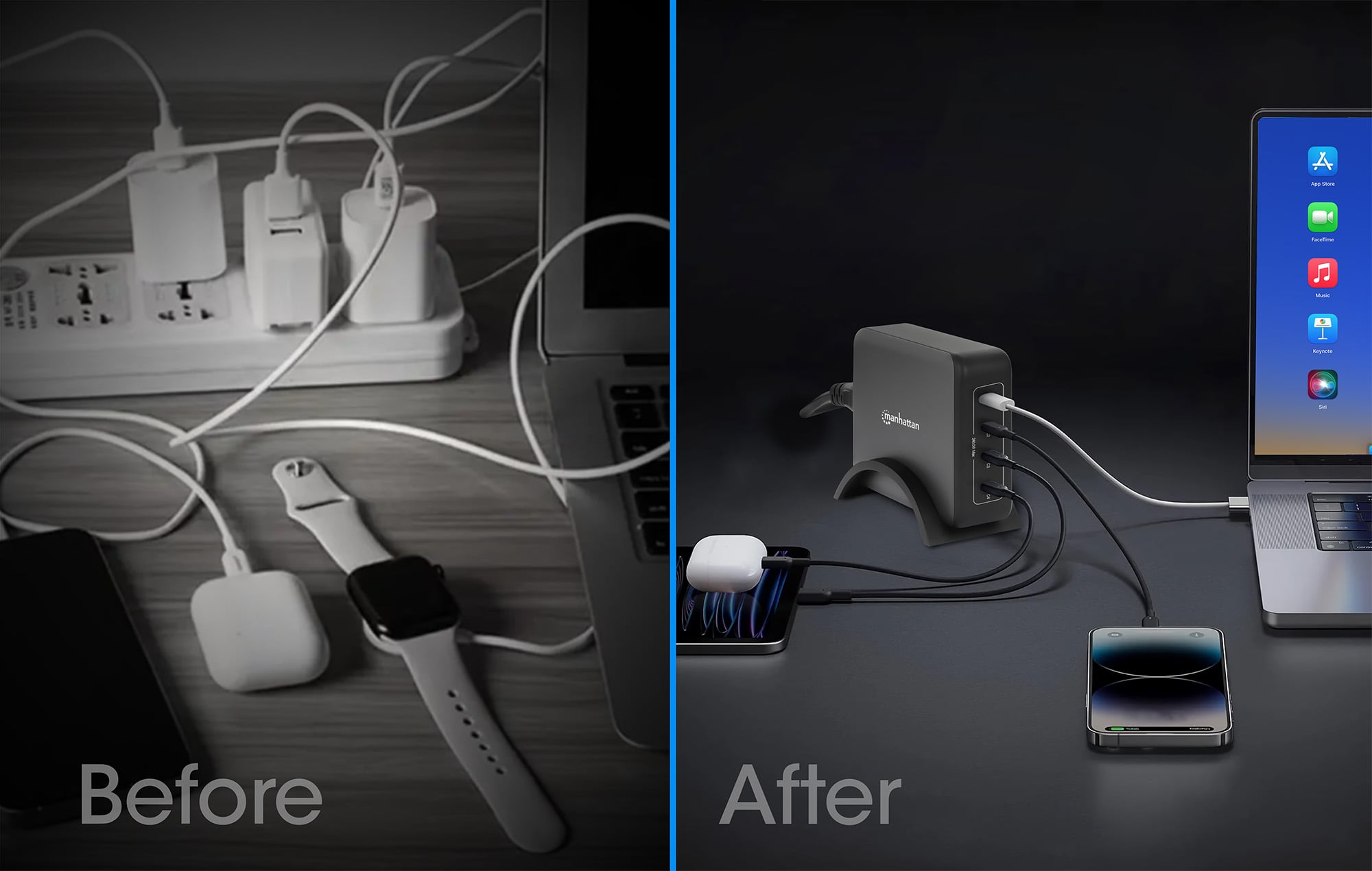 Stazione di Ricarica USB-C™ Power Delivery 4 Porte GaN 240W / PD3.2 - Miniatura 9