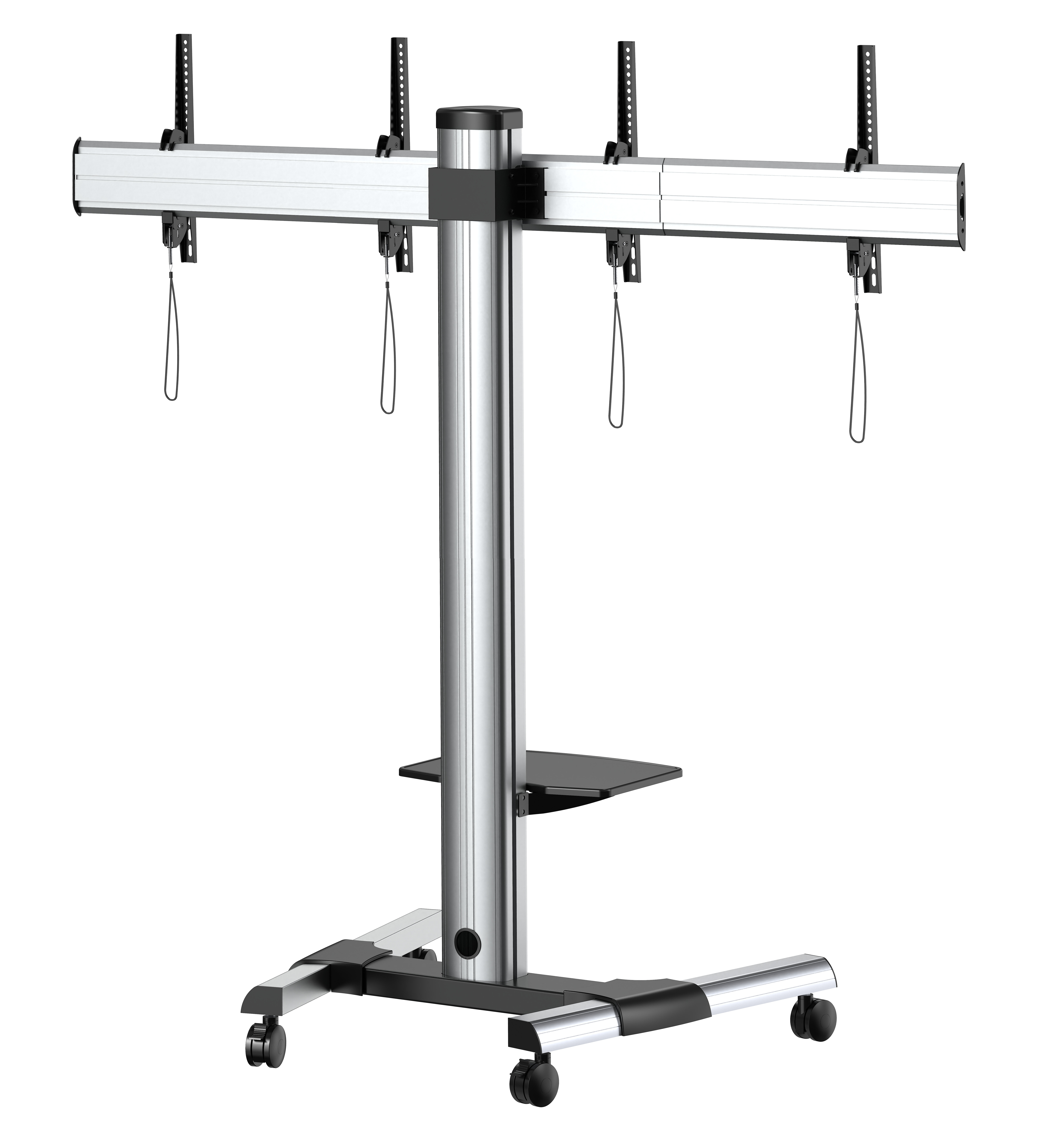 Supporto a Pavimento per 2 TV LED/LCD 25-55'' per Video Wall - Miniatura 9