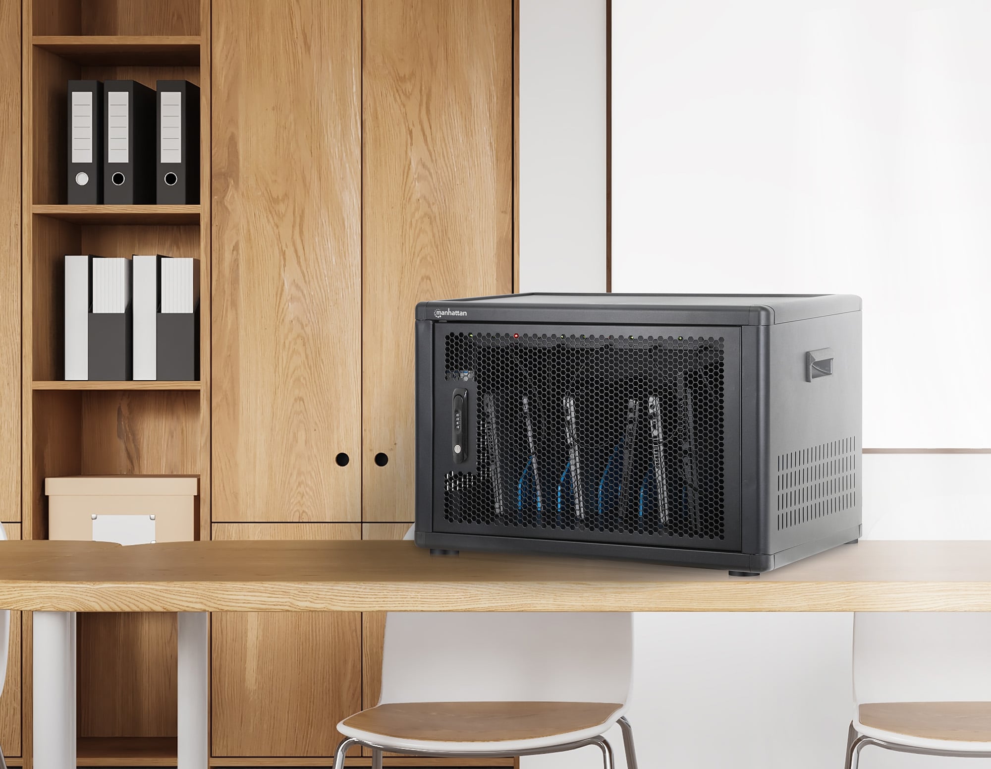 Armadietto Stazione di Ricarica da Scrivania/Parete 12 porte USB-C™ - 780 W - Miniatura 9