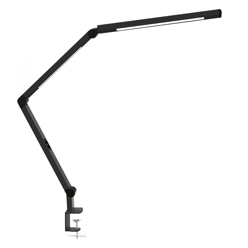 Lampada LED a Doppia Sorgente Luminosa con Braccio Regolabile e Attacco a Morsetto - Miniatura 9