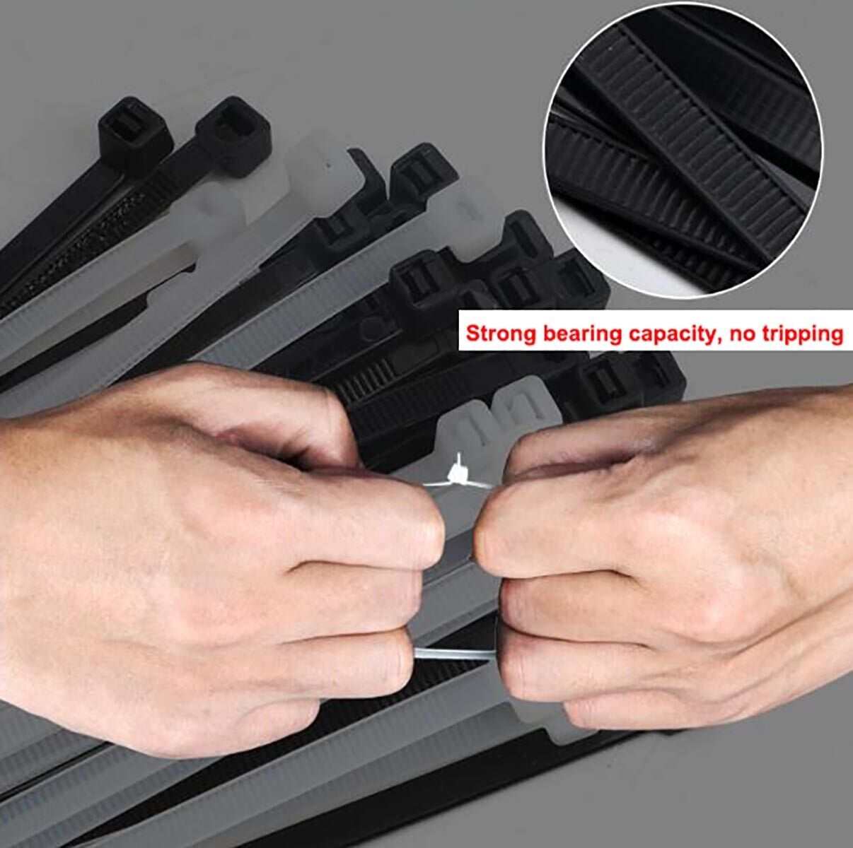 Fascette Fermacavi Autobloccanti 150x3,6mm in Nylon 100pz Nero - Miniatura 10