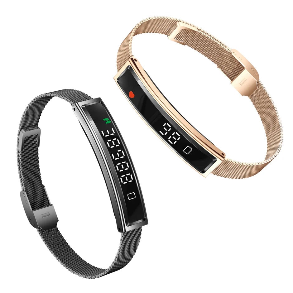 Bracciale Smart Fitness Bluetooth 5.3, Nero - Miniatura 10