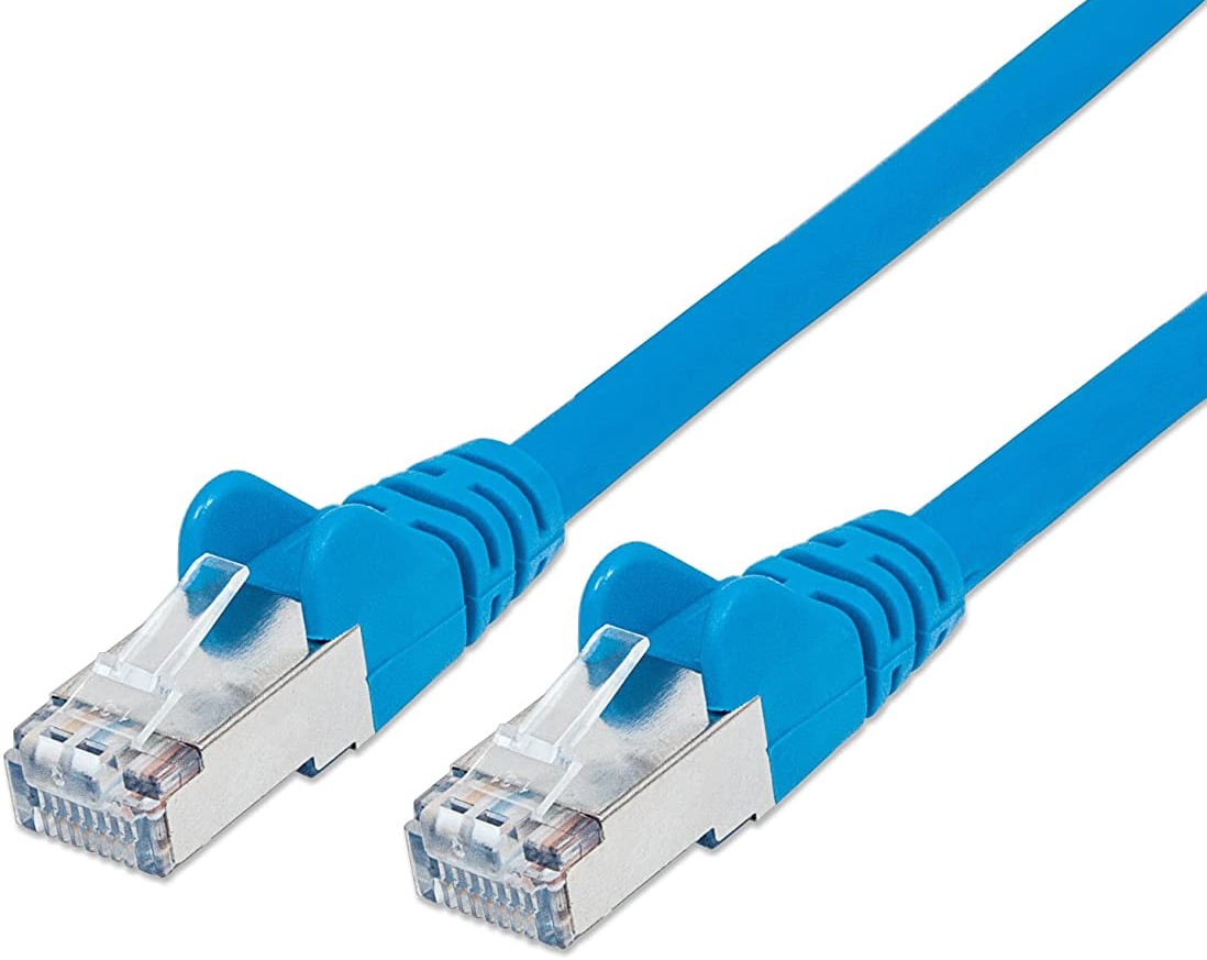 Cavo di rete Patch in rame Cat. 6 Blu SFTP LSZH 0,25m - Immagine 1