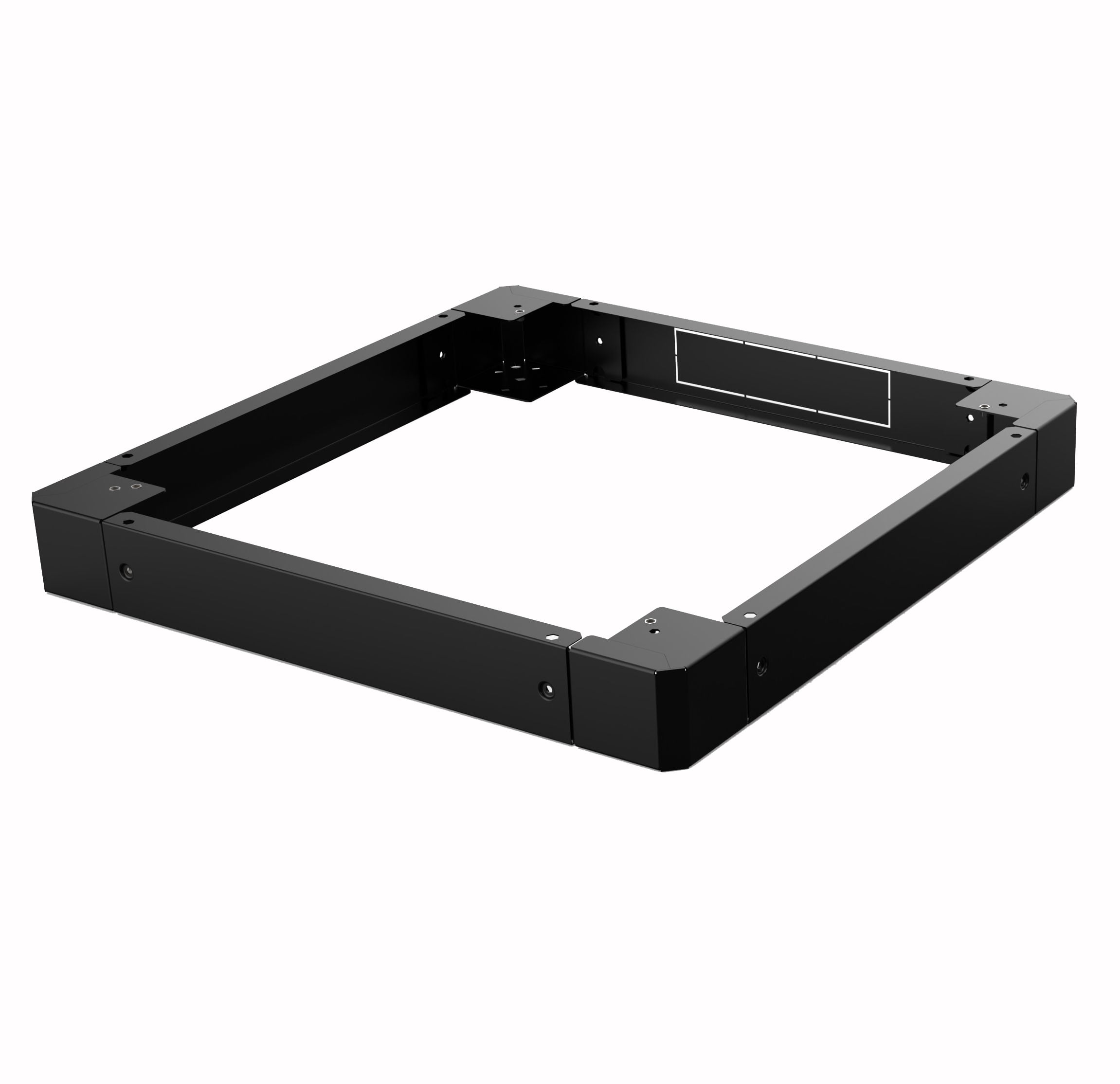 Zoccolo 600 x 800 mm per Armadi Rack Nero - Immagine 1