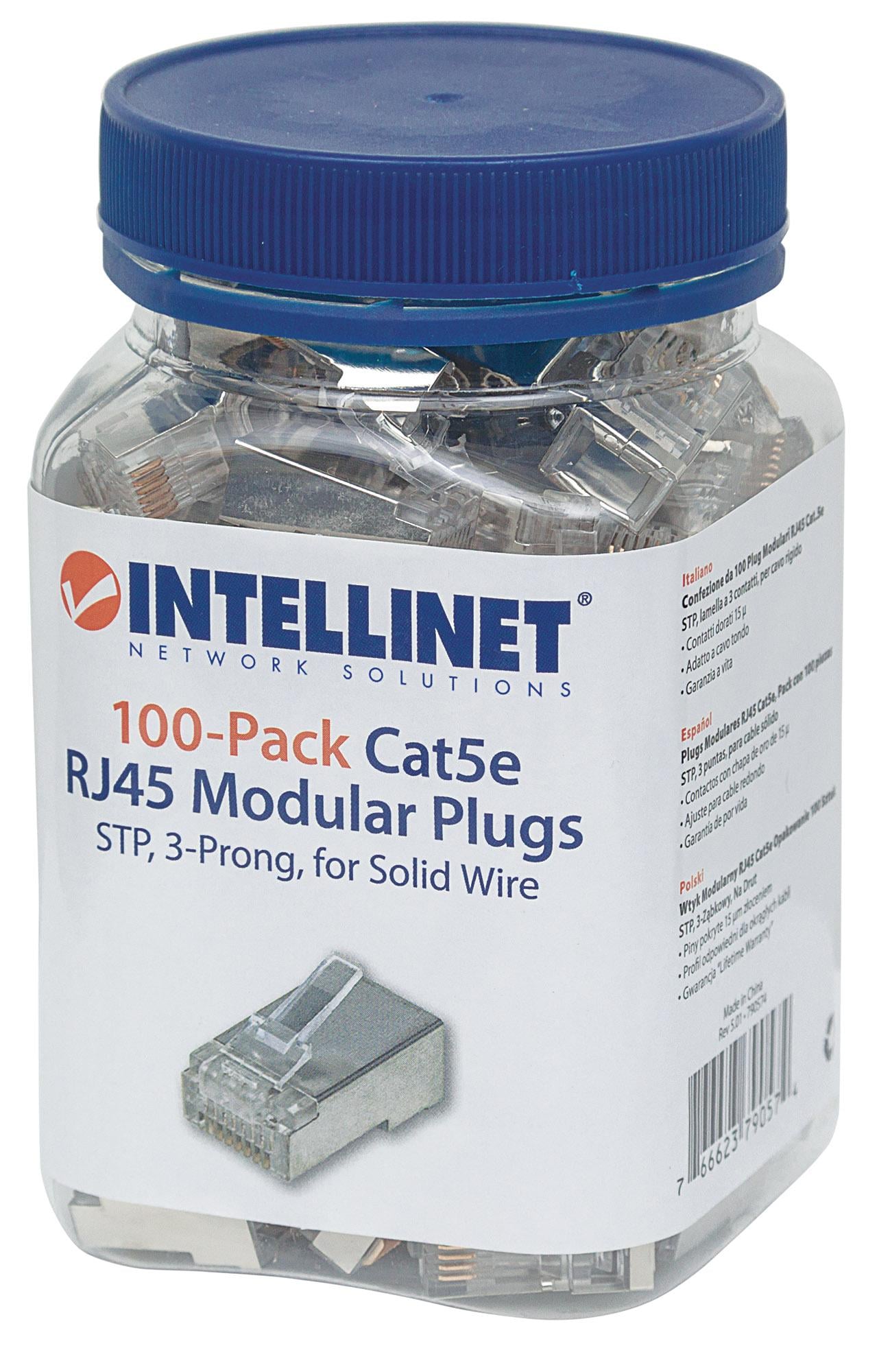 Confezione da 100 Plug Modulari RJ45 Cat.5e STP - Immagine 1