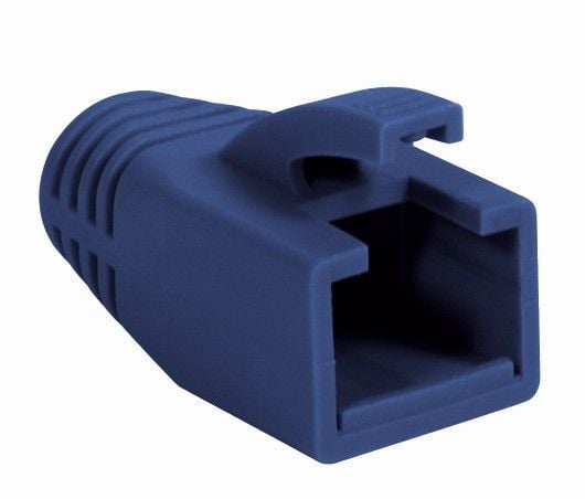 Copriconnettore per Plug RJ45 Cat.6 8mm Blu - Immagine 1
