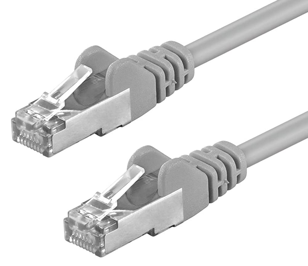 Cavo di Rete Patch in CCA Cat.5E Schermato F/UTP 10 metri Grigio - Immagine 1