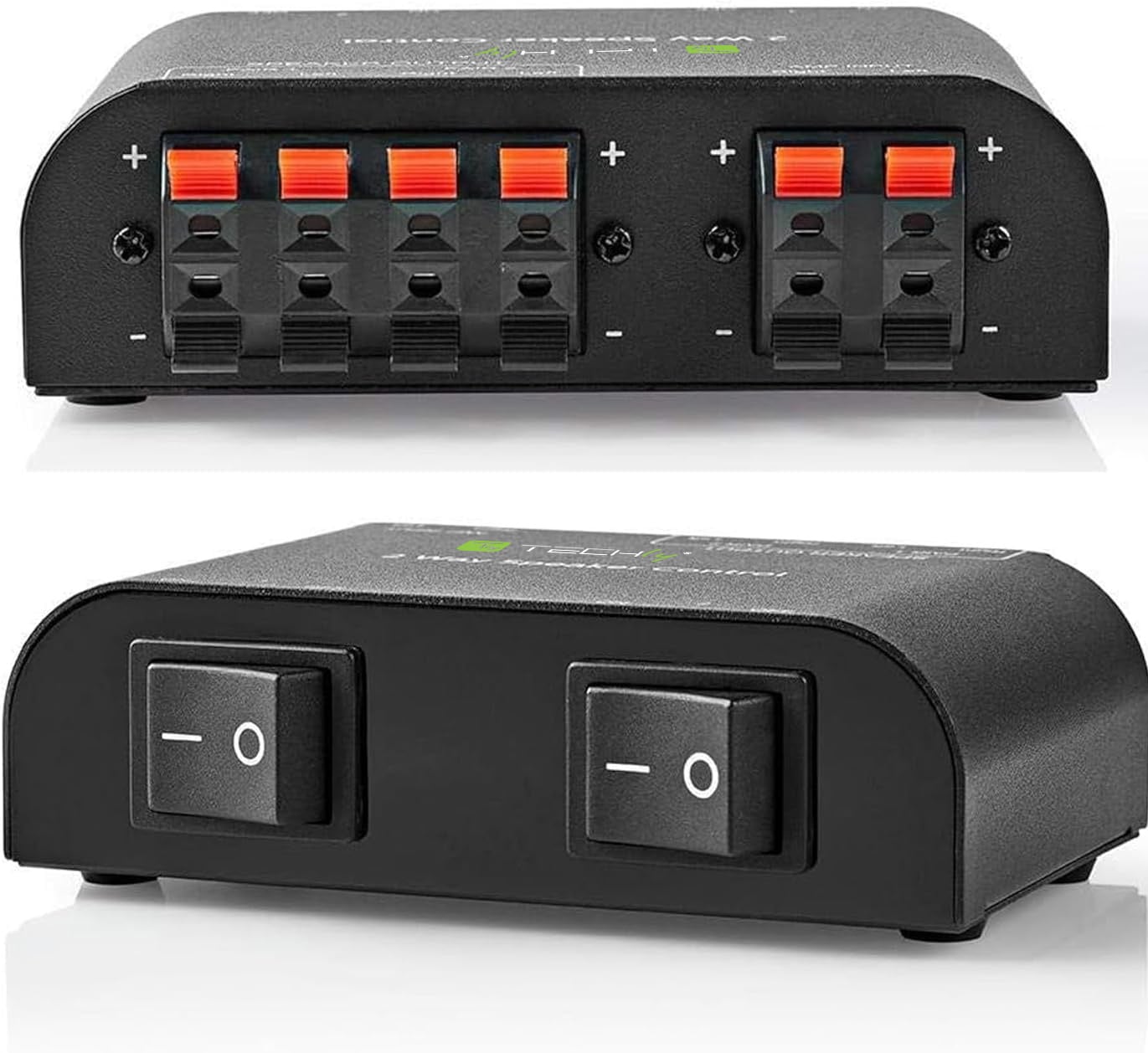 Commutatore Audio per Casse Acustiche 2 vie con Terminali a Pressione - Immagine 1