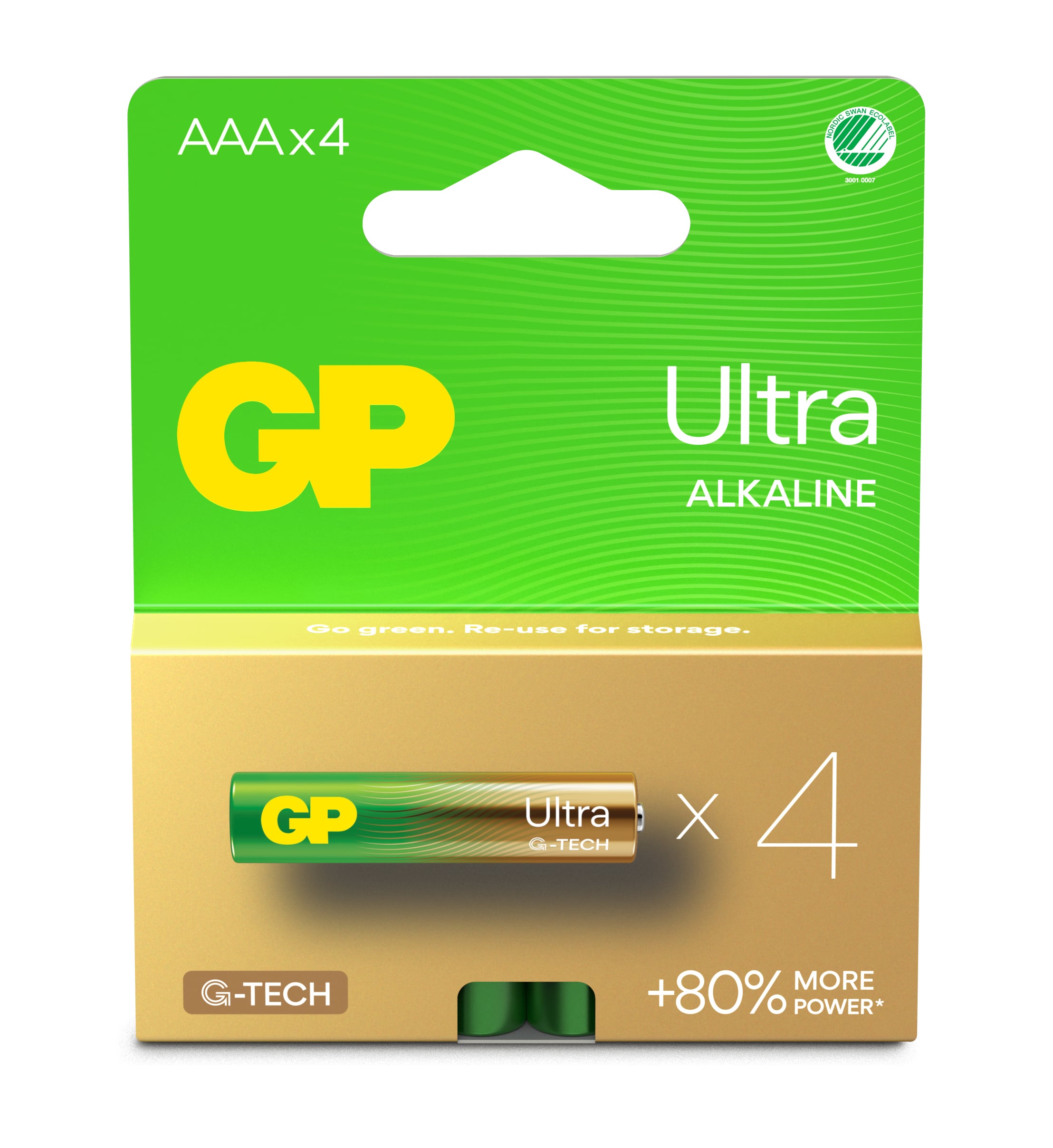 Confezione 4 Batterie GP Ultra Alcaline Ministilo AAA 24AU/LR03 - Immagine 1