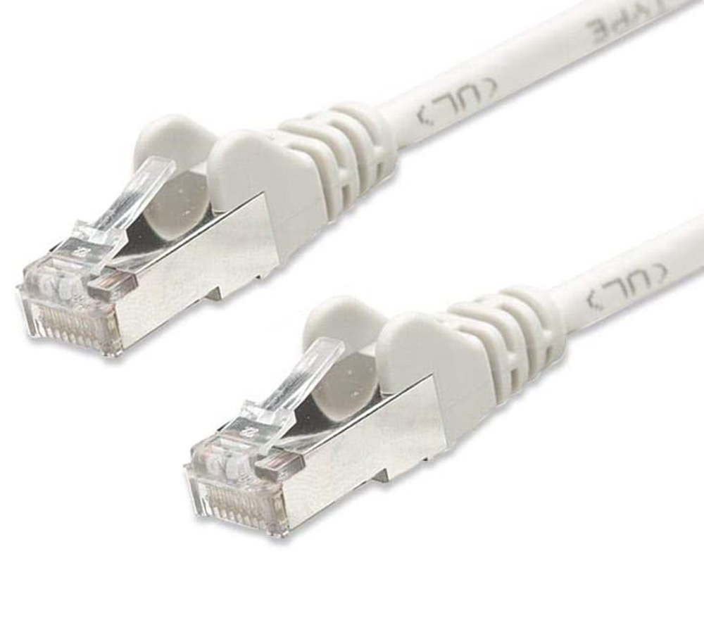 Cavo di rete Patch in Rame Schermato Cat. 5e Bianco F/UTP 5 m - Immagine 1