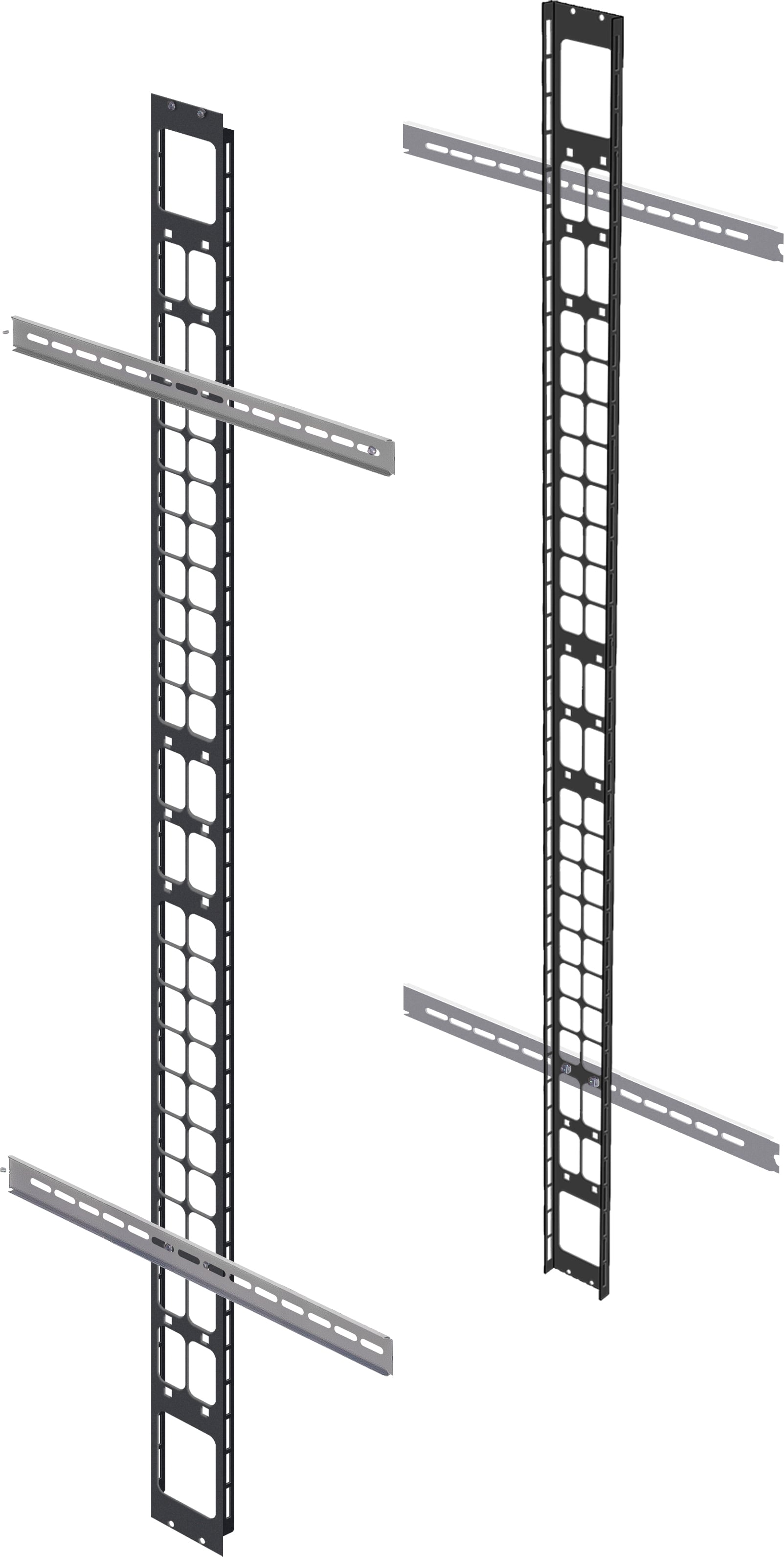 Canala Discesa Cavi per Armadi Rack 19'' Profondi 600 mm Nero - Immagine 1