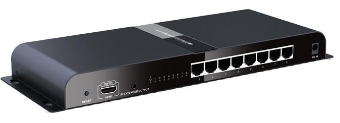 Extender Splitter 8 vie HDMI con IR su Cavo Cat.6/6a/7 fino a 120m - Immagine 1