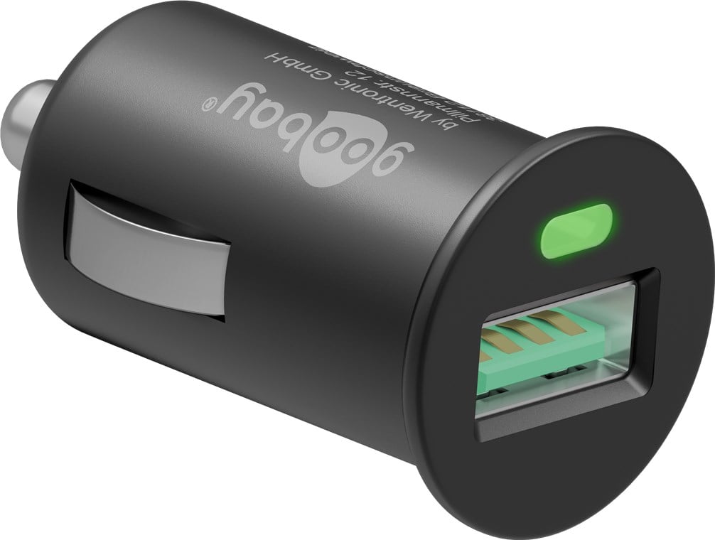 Caricatore USB da auto Quick Charge 3.0 2.4A 18Watt - Immagine 1
