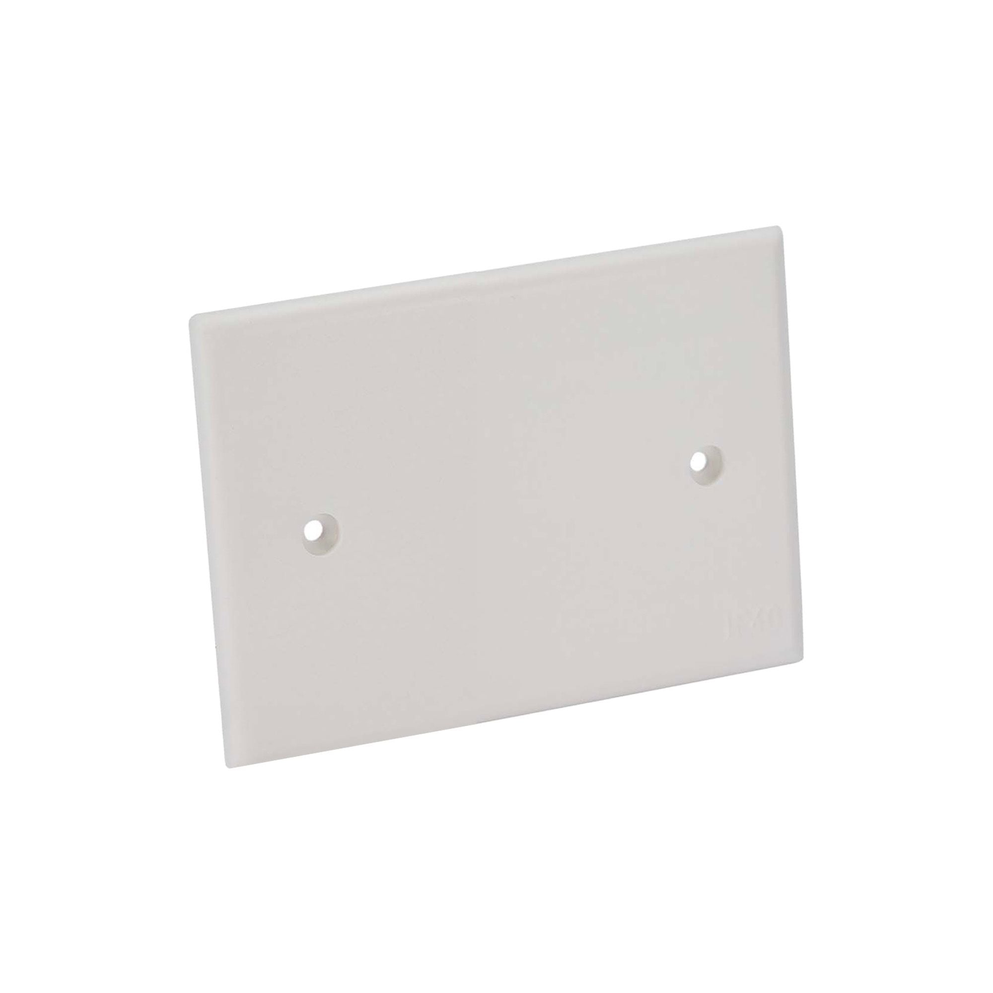 Coperchio Ribassato con Viti per Scatola da Incasso Rettangolare 3 Moduli Bianco - Immagine 1