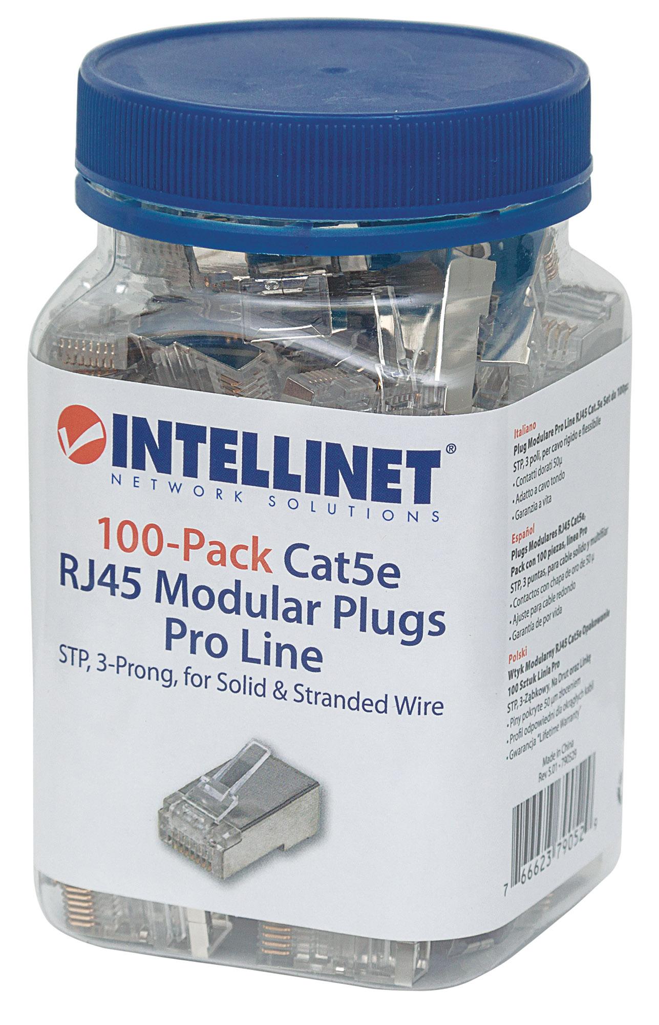 Confezione 100 Plug Modulari Pro Line RJ45 Cat.5e STP - Immagine 1
