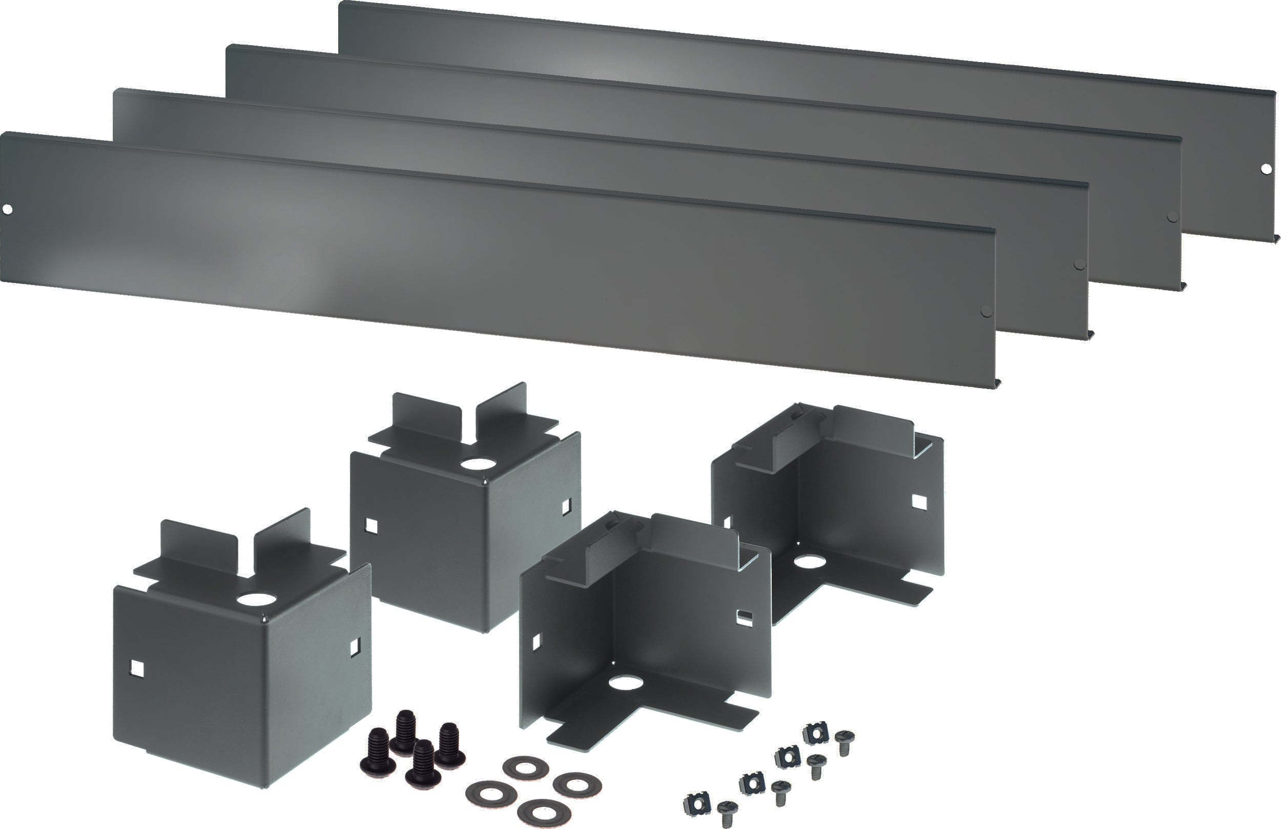 Zoccolo 600 x 1200 mm per Armadi Rack Serie NextGen Nero - Immagine 1