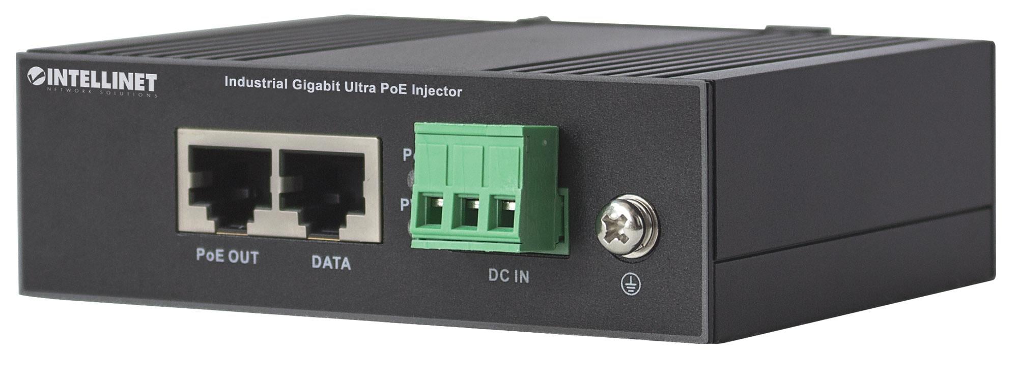 Iniettore Industriale per Guida DIN Gigabit Ultra PoE 60W - Immagine 1