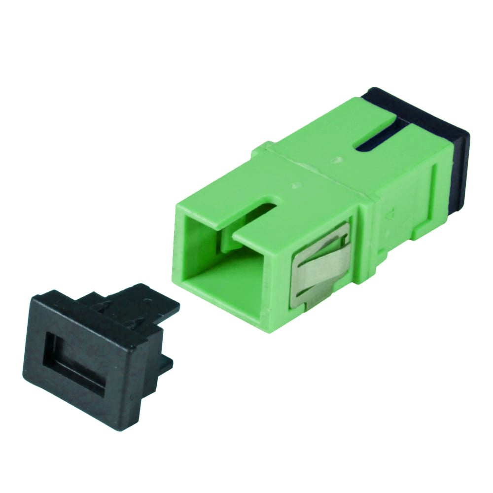 Adattatore a Bussola Keystone SC Simplex Senza Flangia Monomodale OS2 Verde - Immagine 1
