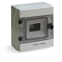 Quadro Elettrico IP65 da Parete 6 Moduli DIN - Immagine 1