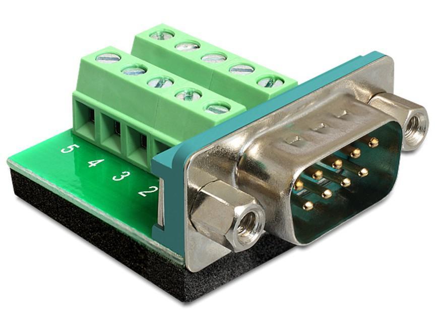 Adattatore DB9 pin Maschio Terminal Block 10 pin - Immagine 1