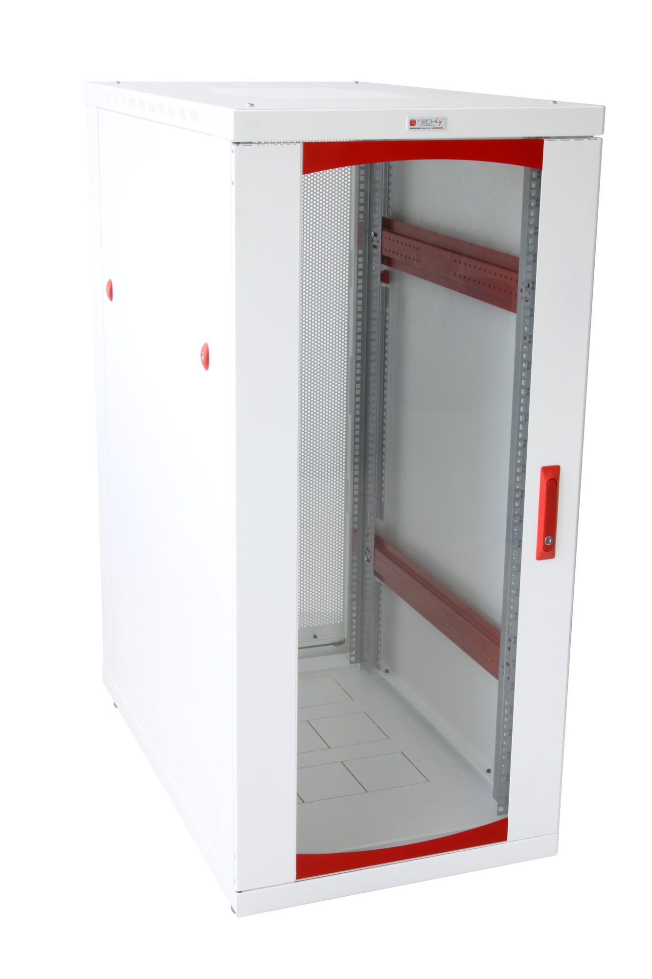 Armadio Server Rack 19'' 600x1000 27 Unita' Bianco serie IdealNET - Immagine 1
