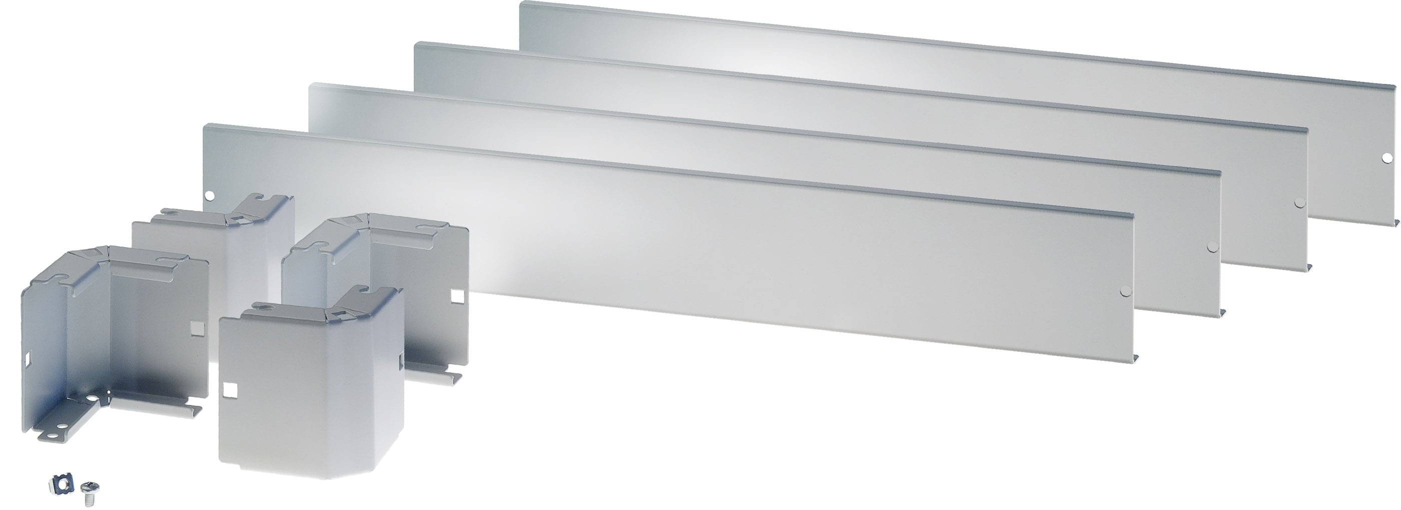 Zoccolo 800 x 800 mm per Armadi Rack Grigio - Immagine 1