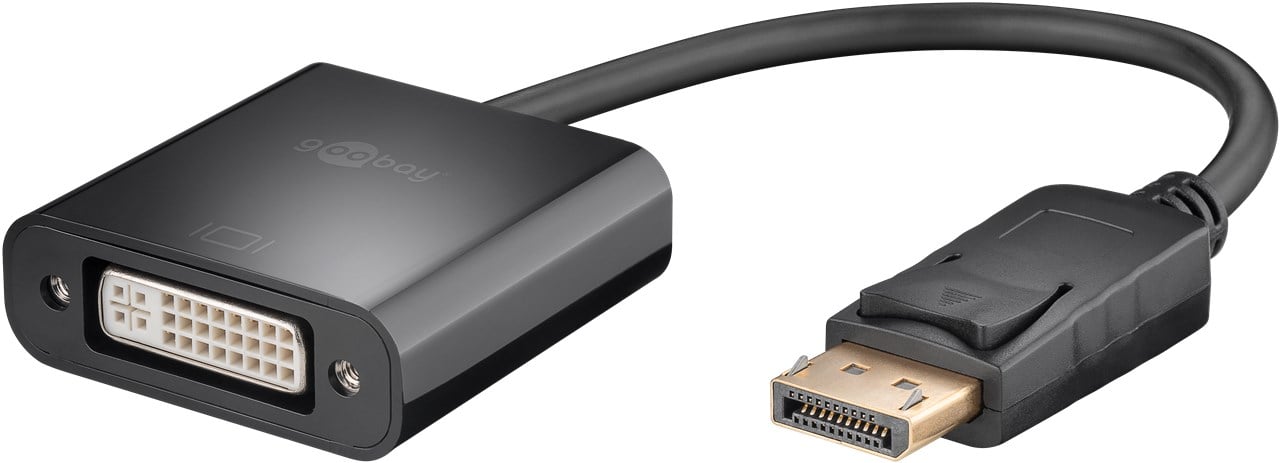 Cavo Monitor DisplayPort Maschio a DVI-D Femmina 20 cm Nero