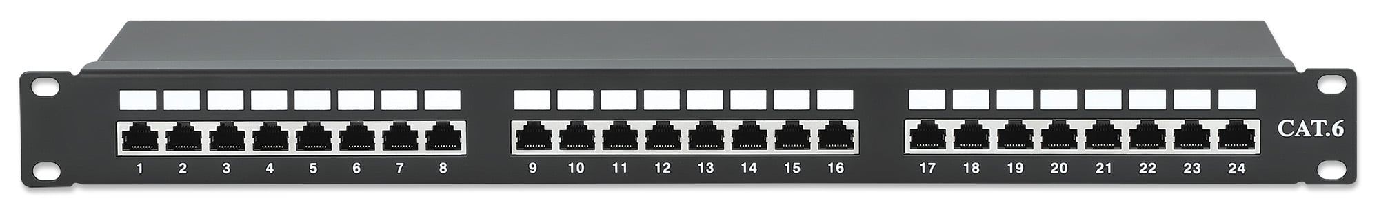 Pannello Patch STP 24 Posti RJ45 Cat.6 - Immagine 1
